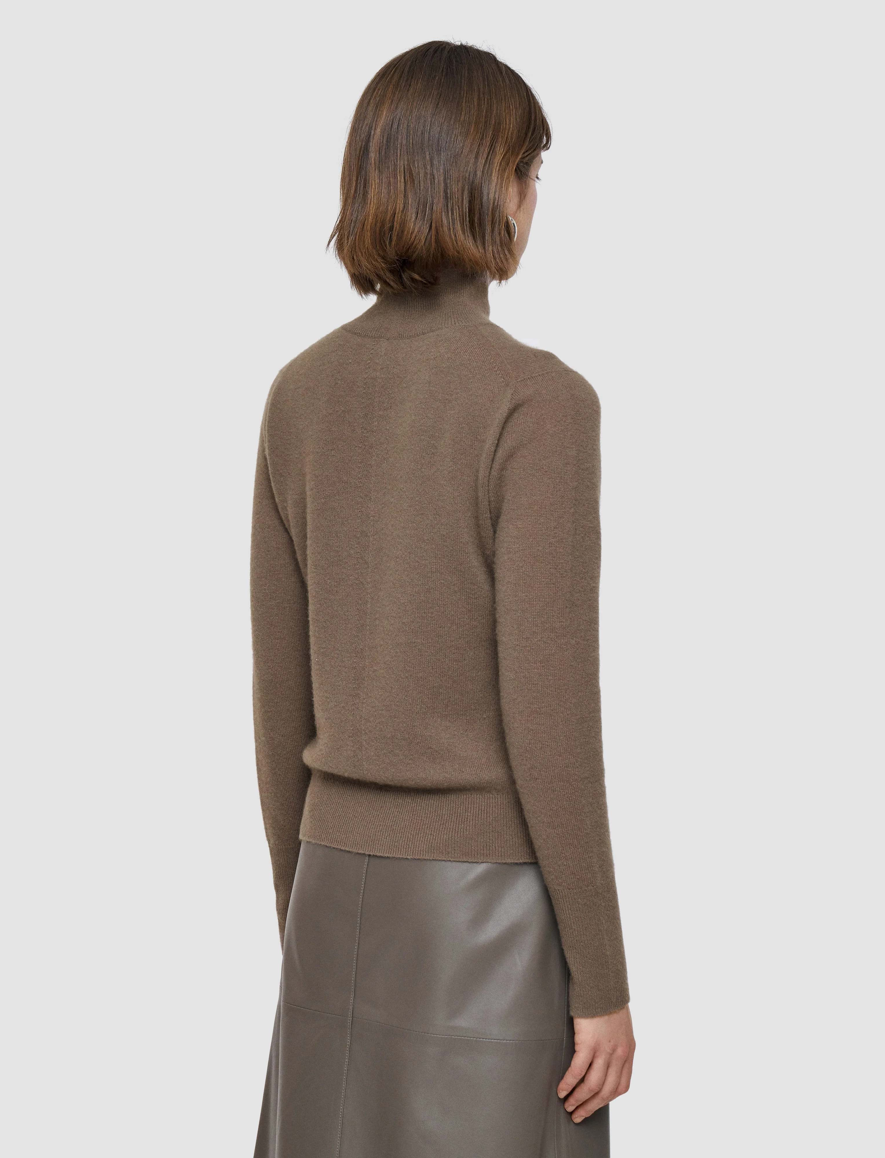 Light Pure Cashmere High Neck Jumper - Image 4