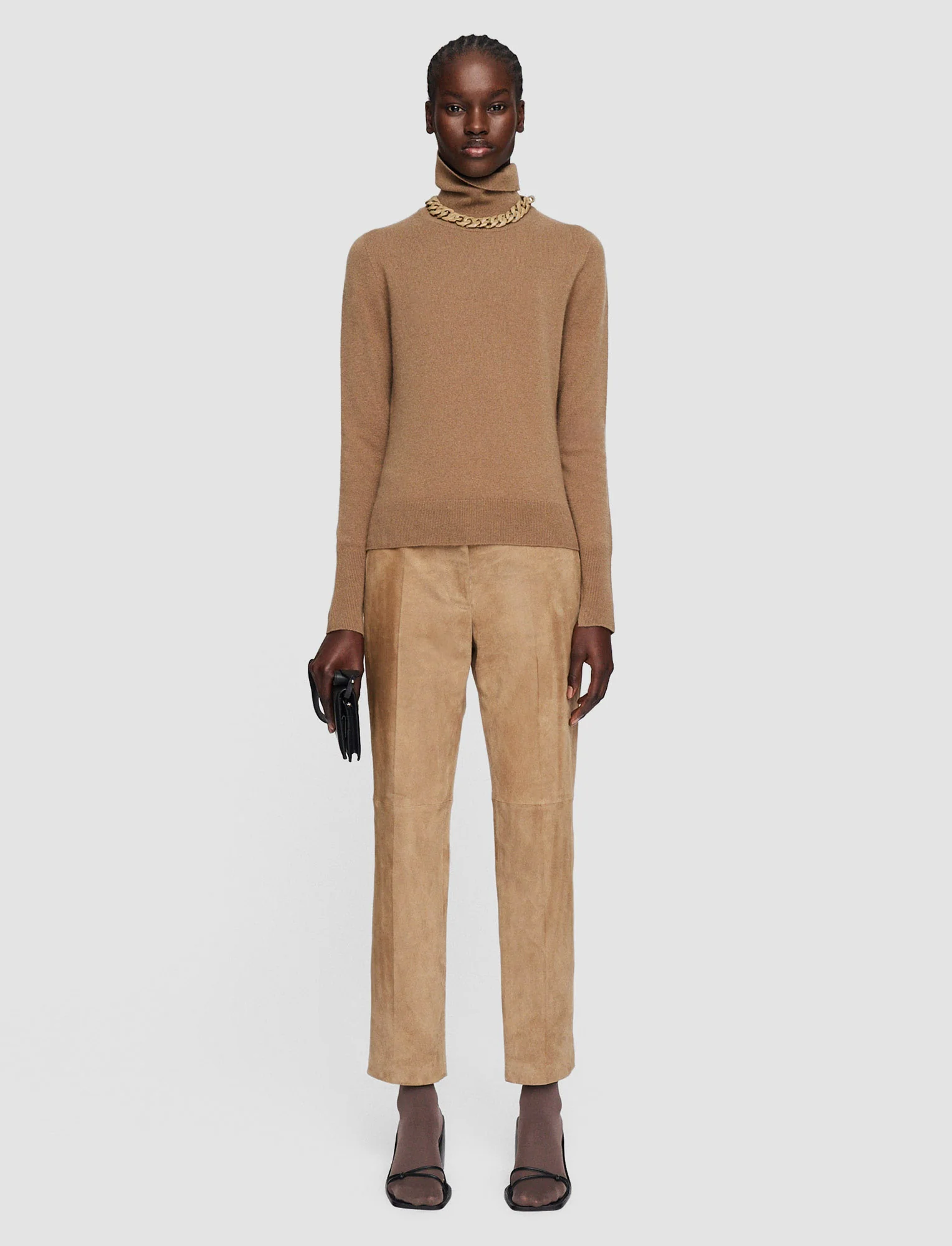 Light Pure Cashmere High Neck Jumper - Image 2
