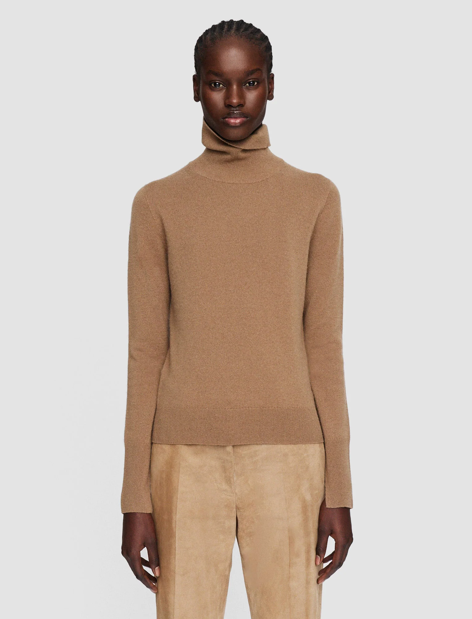Light Pure Cashmere High Neck Jumper - Image 3