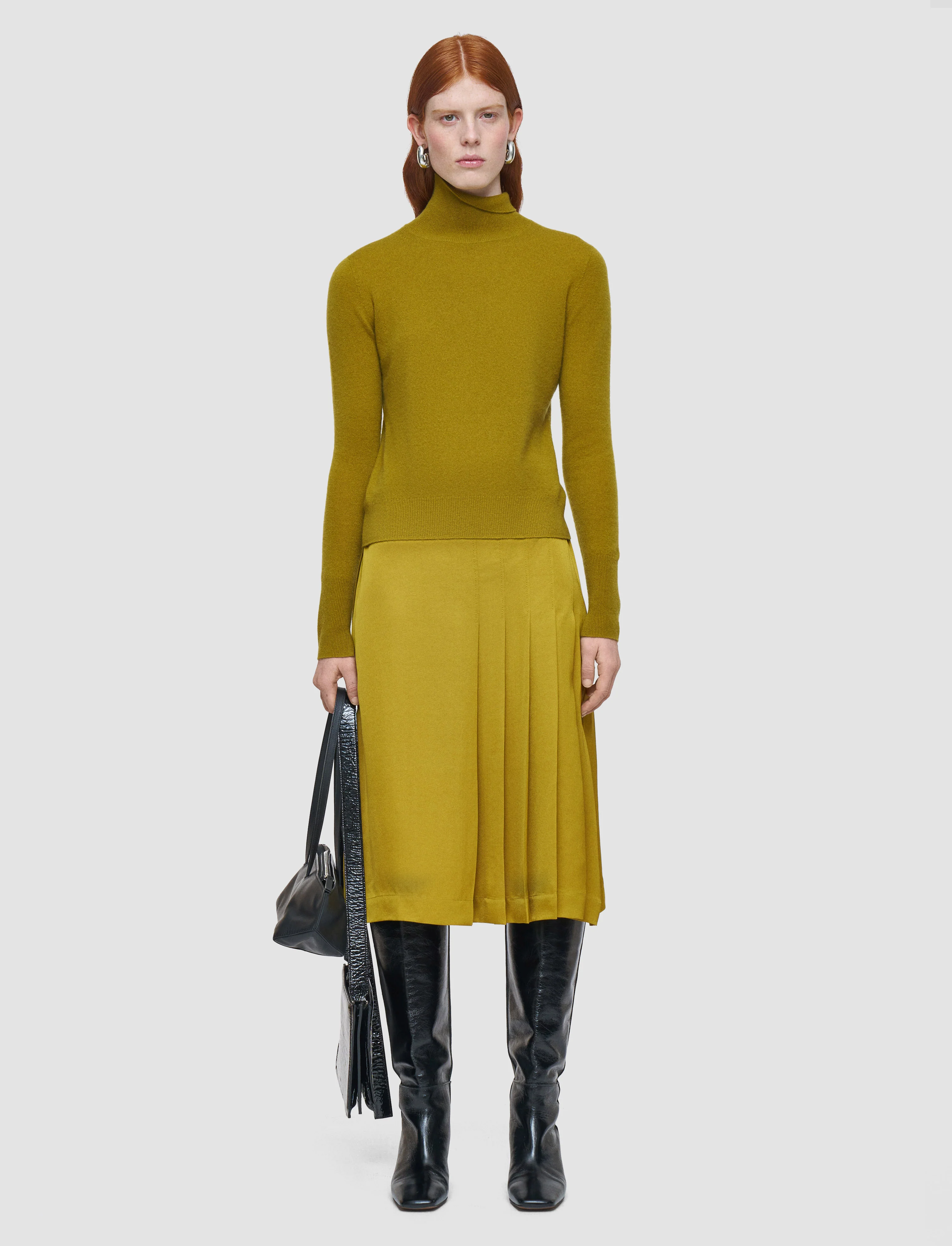 Light Pure Cashmere High Neck Jumper - Image 2