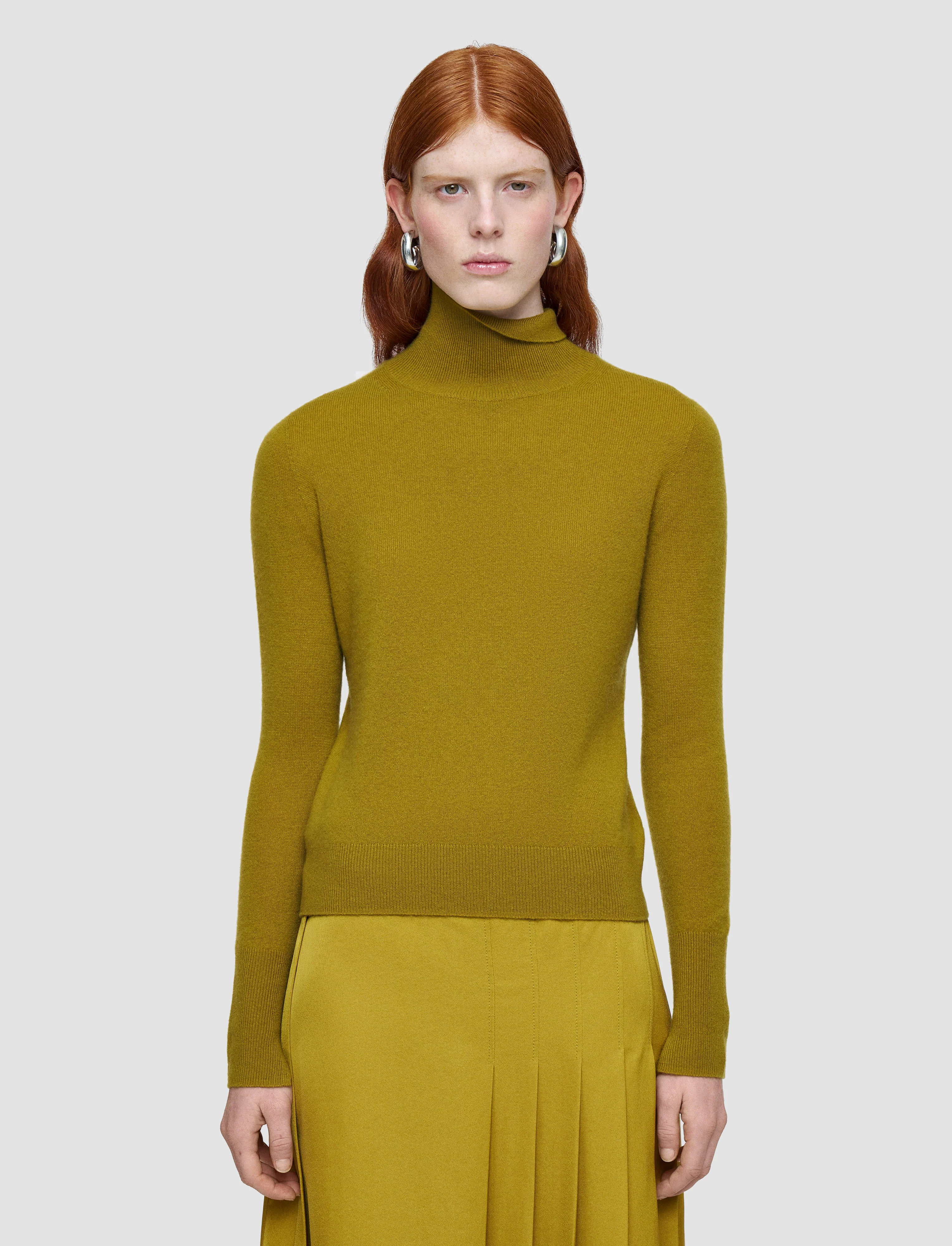 Light Pure Cashmere High Neck Jumper - Image 3
