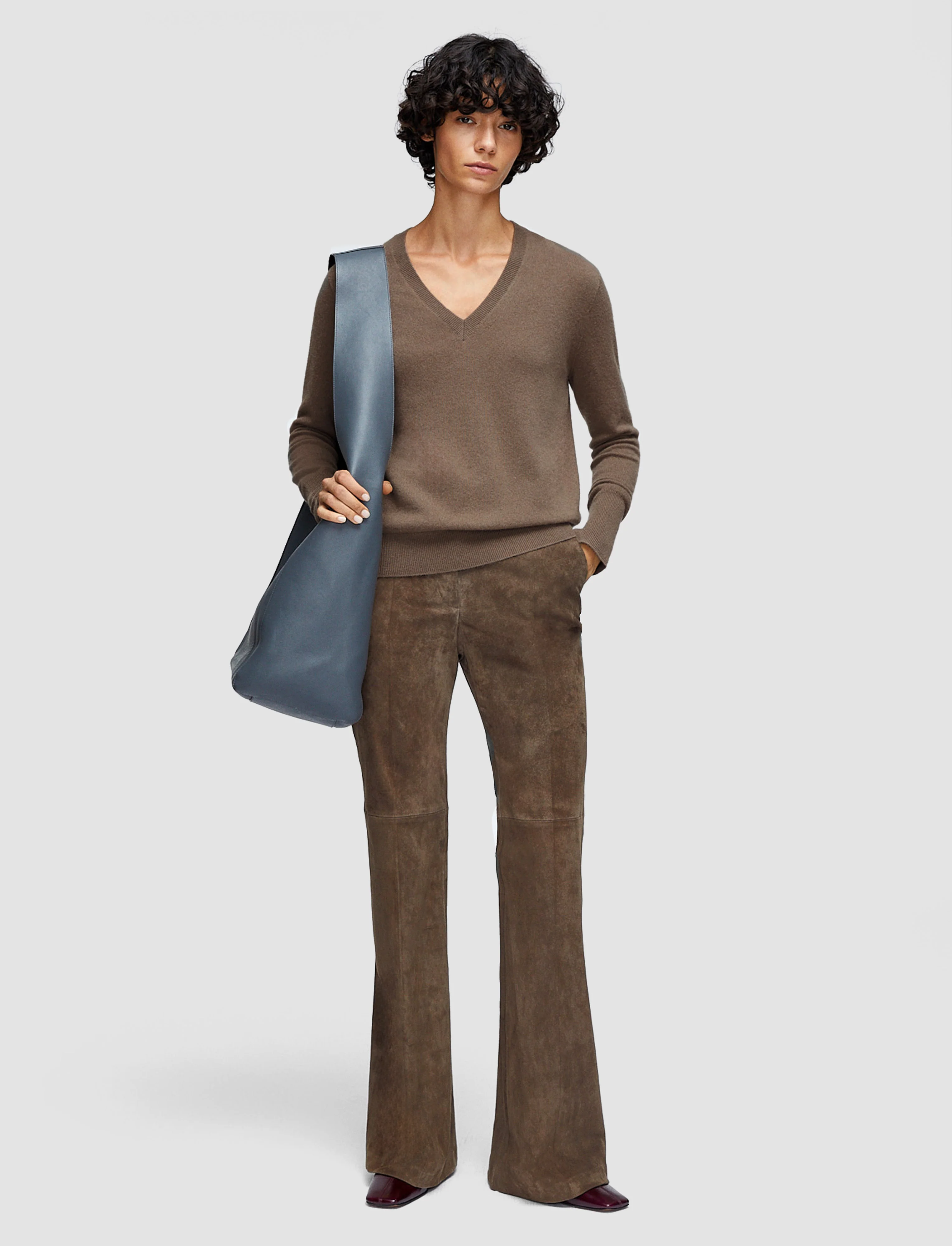 Light Pure Cashmere V Neck Jumper - Image 2