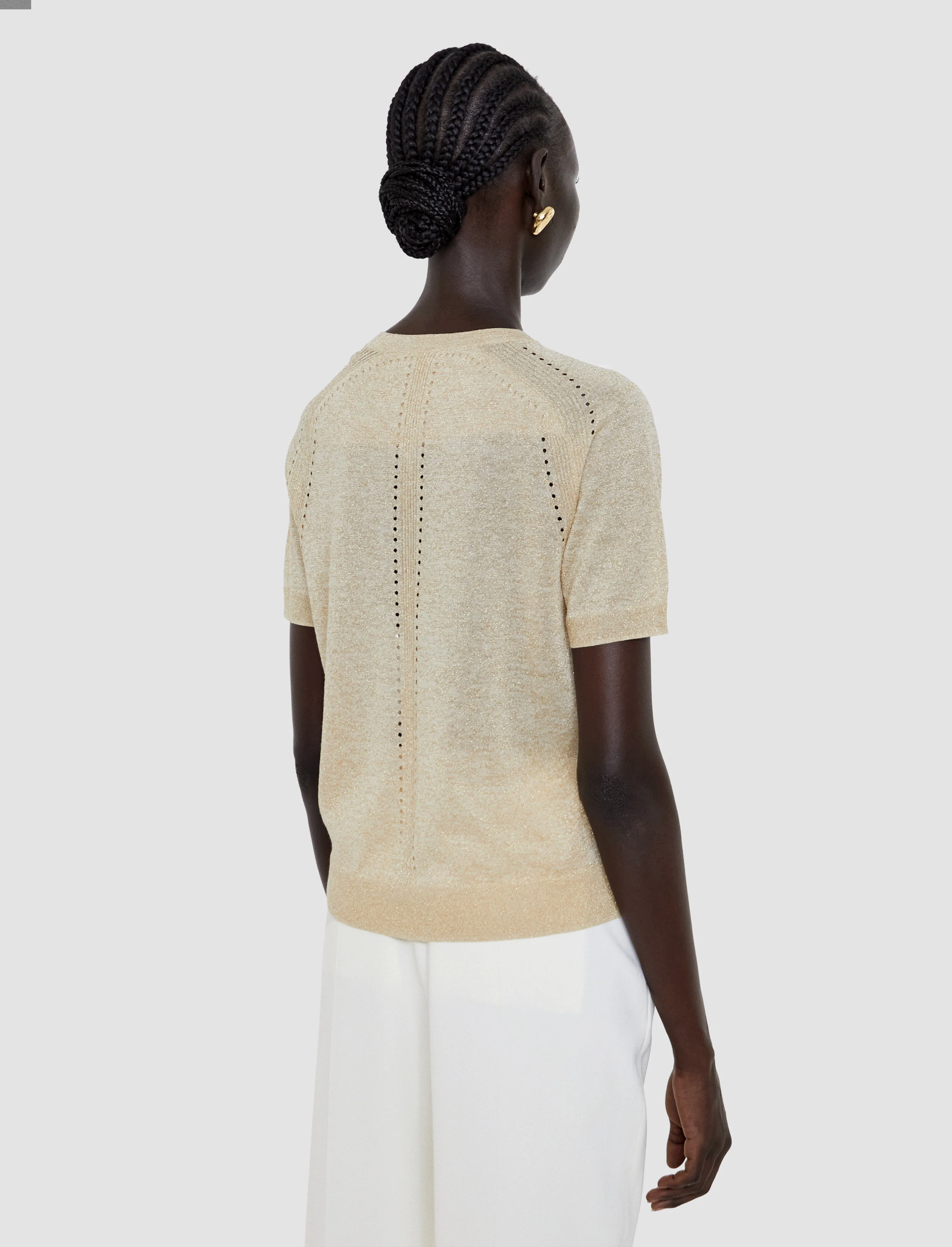Lille Lurex Knit Top - Image 3