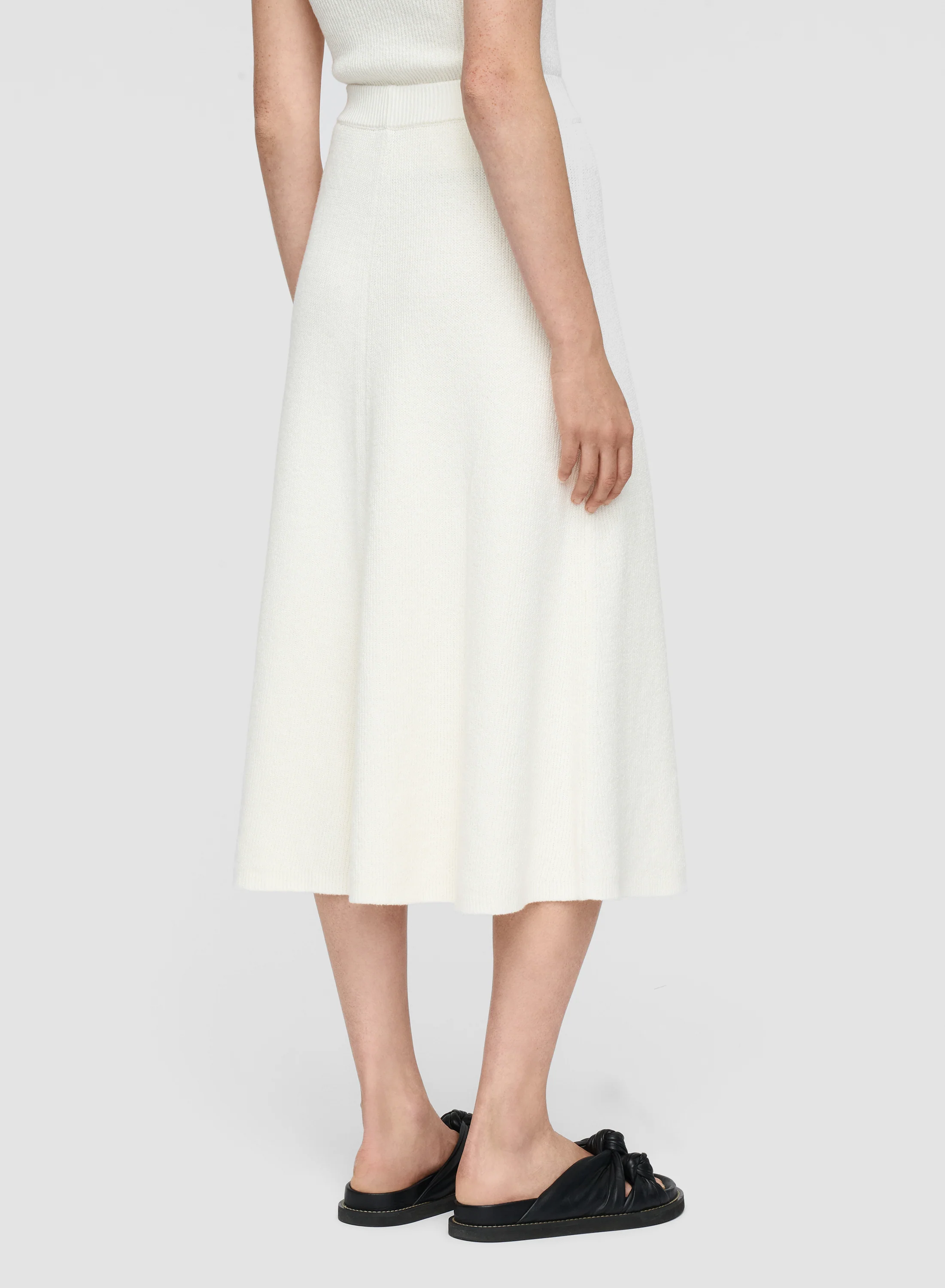 Linen Cardigan Stitch Skirt - Image 3