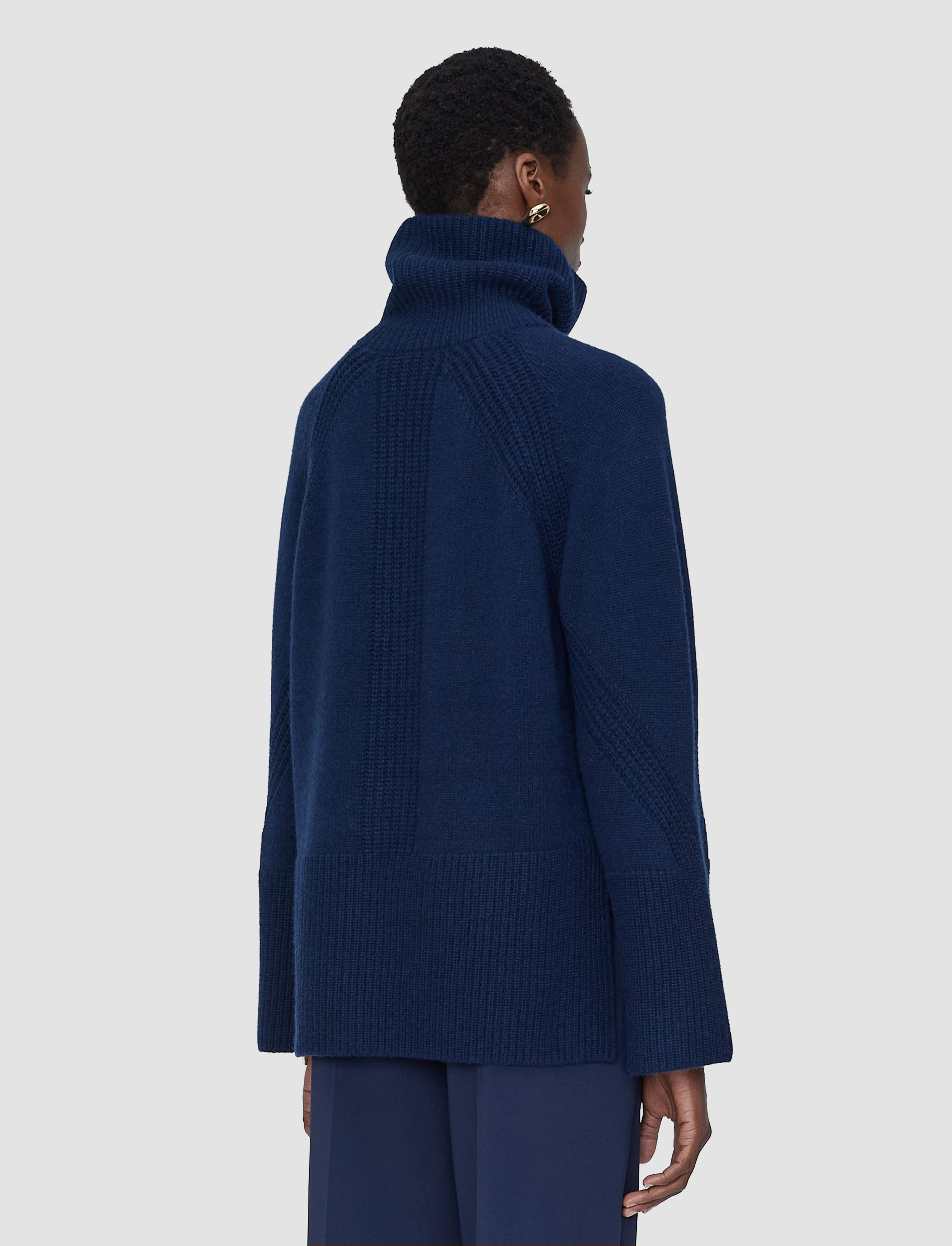 Loftus Pure Cashmere High Neck Jumper - Image 4