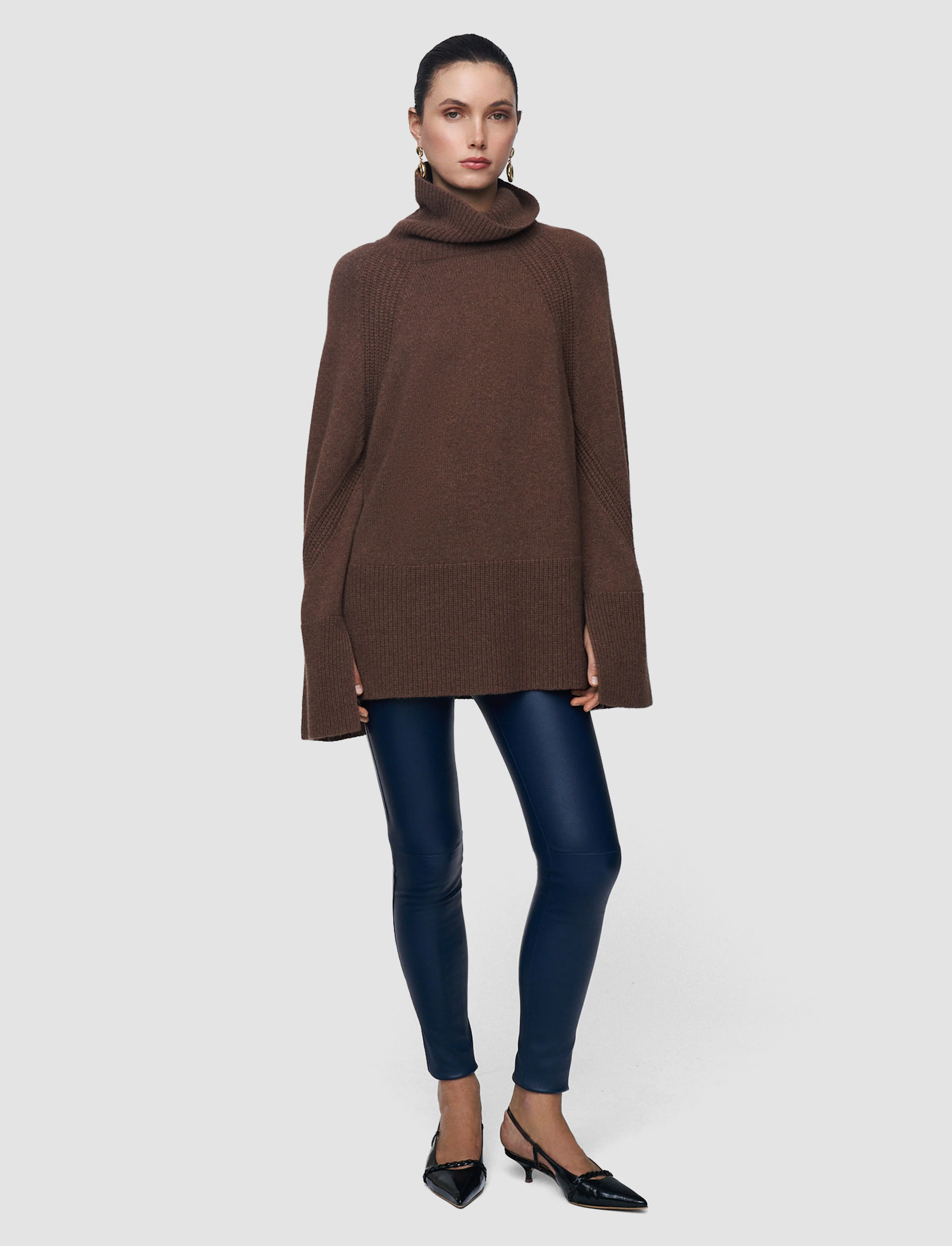 Loftus Pure Cashmere High Neck Jumper - Image 2