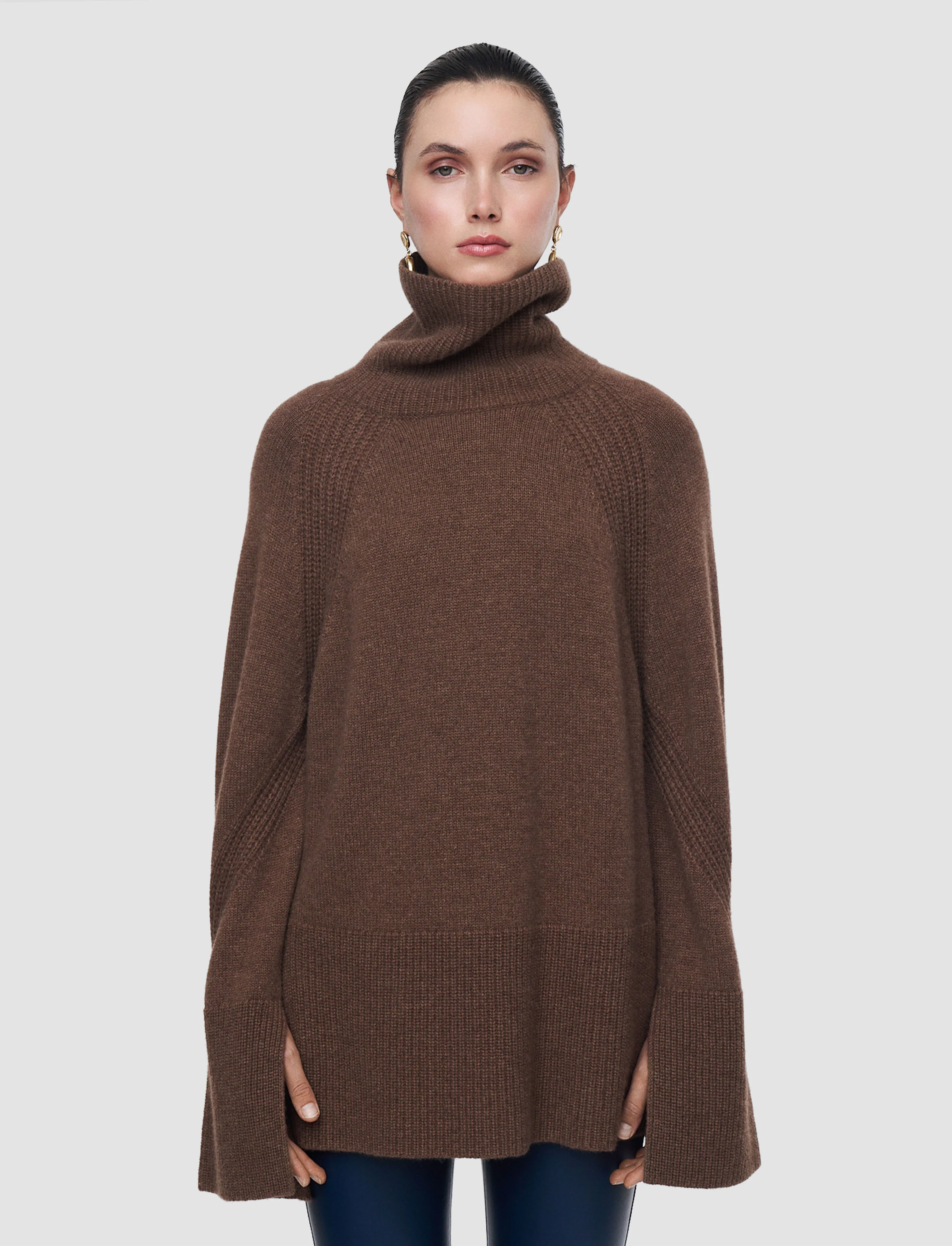 Loftus Pure Cashmere High Neck Jumper - Image 3