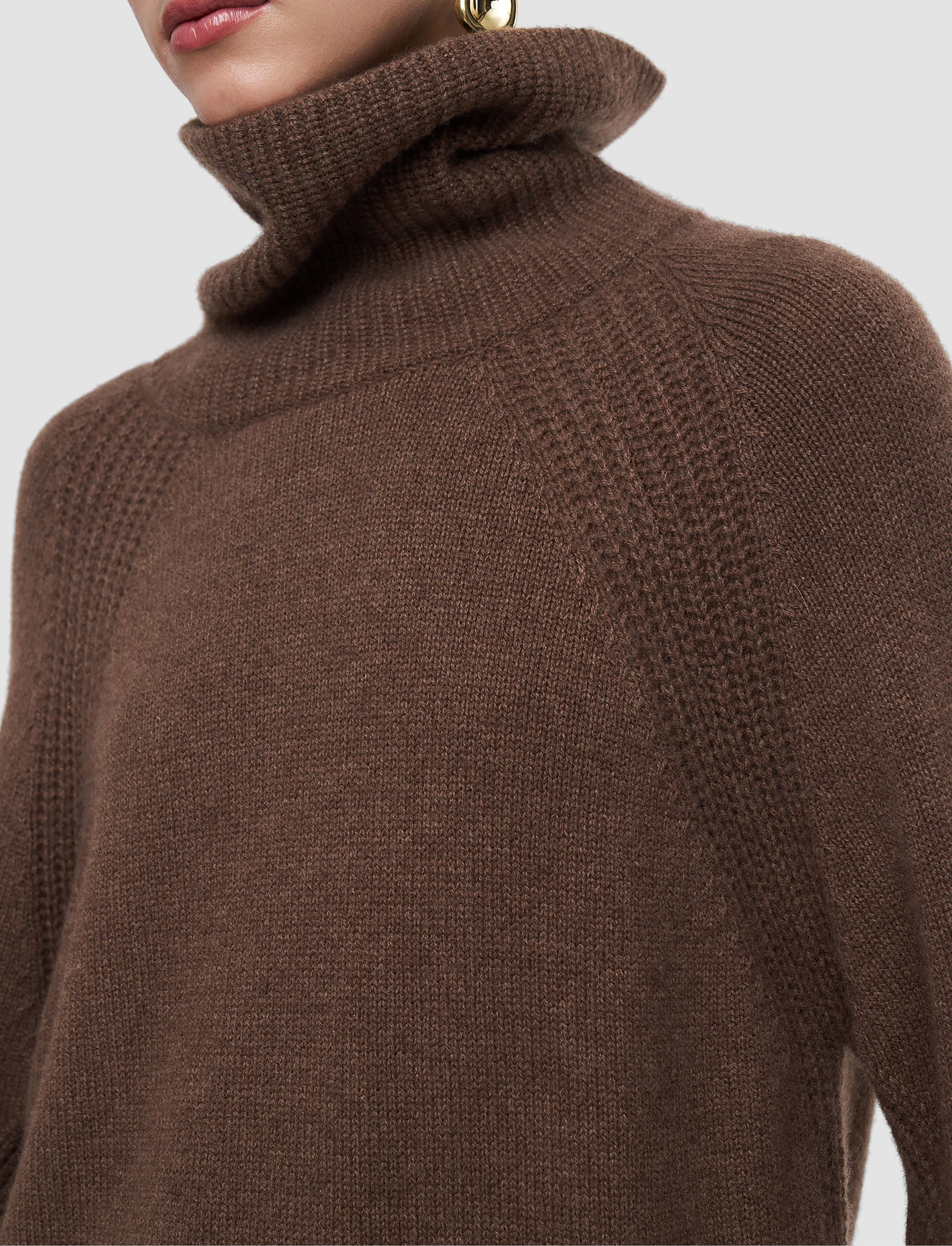 Loftus Pure Cashmere High Neck Jumper - Image 6