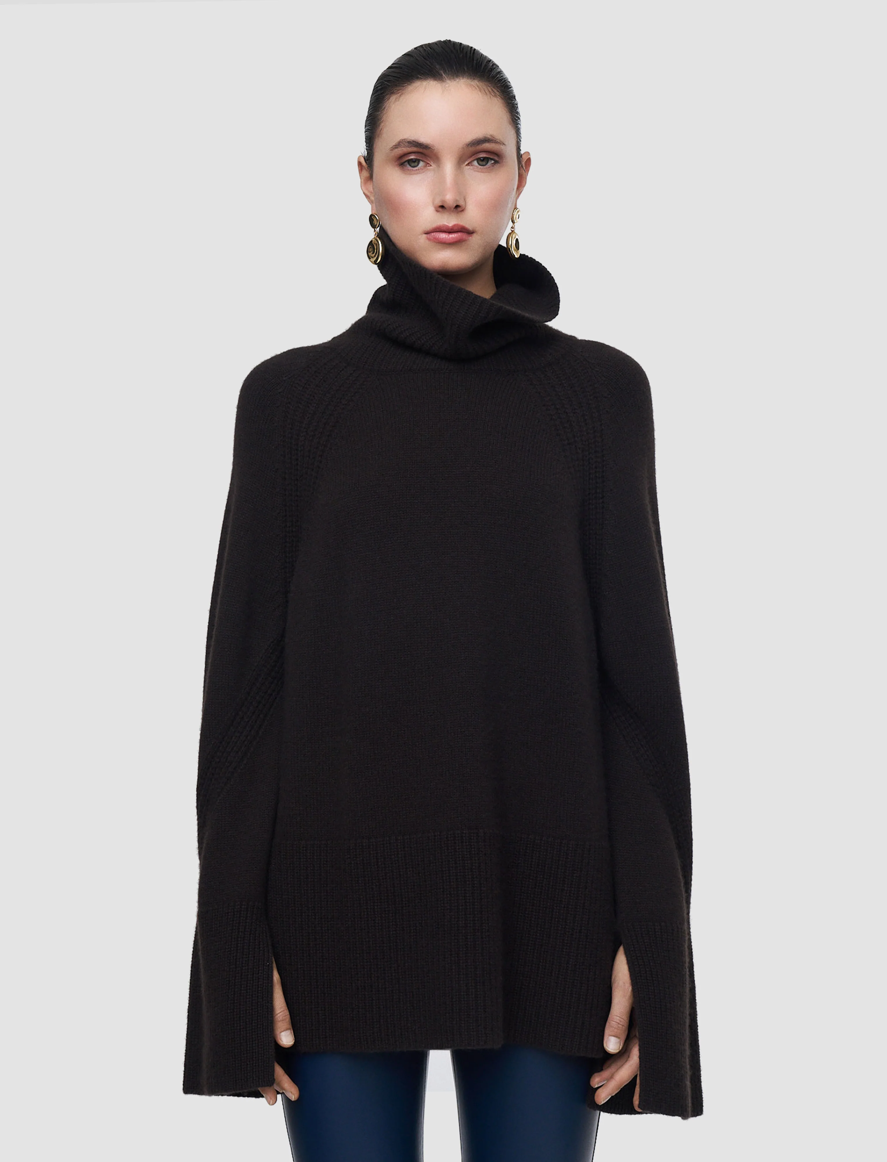 Loftus Pure Cashmere High Neck Jumper - Image 3