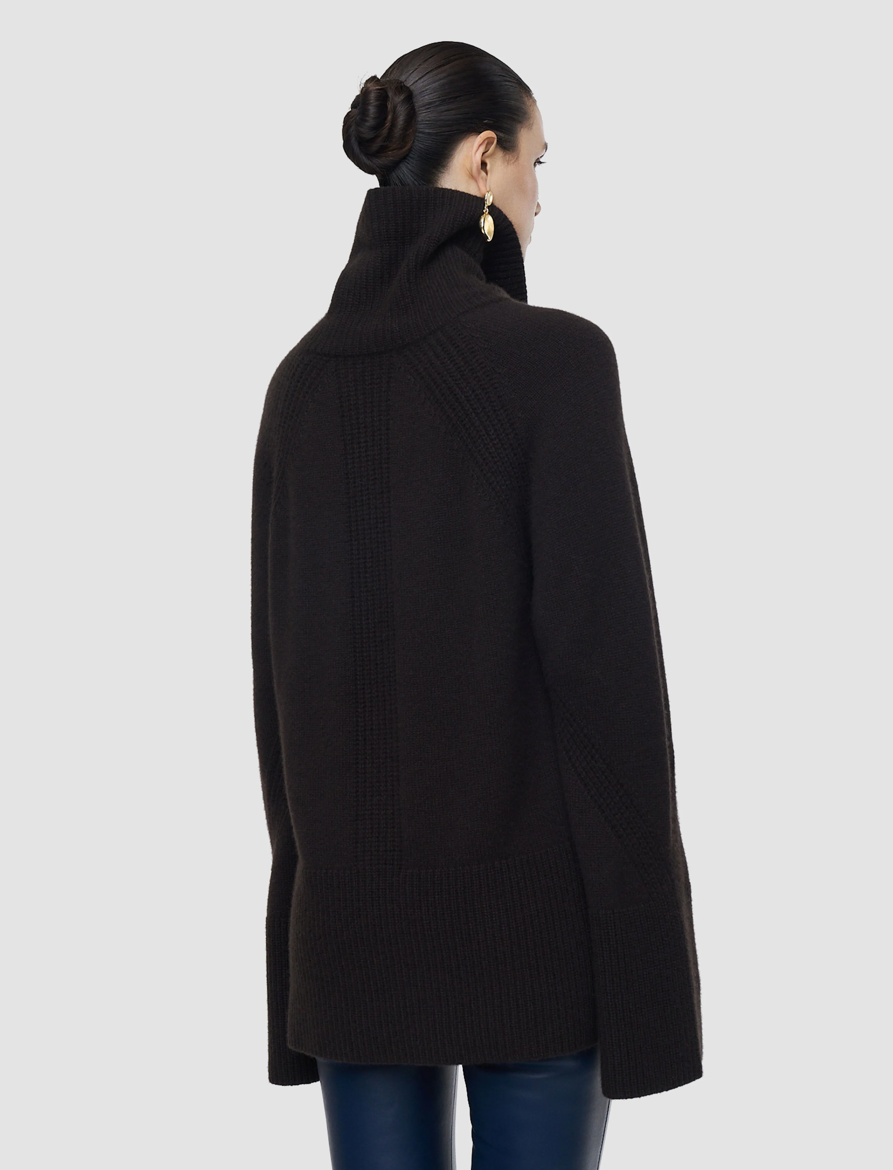 Loftus Pure Cashmere High Neck Jumper - Image 4