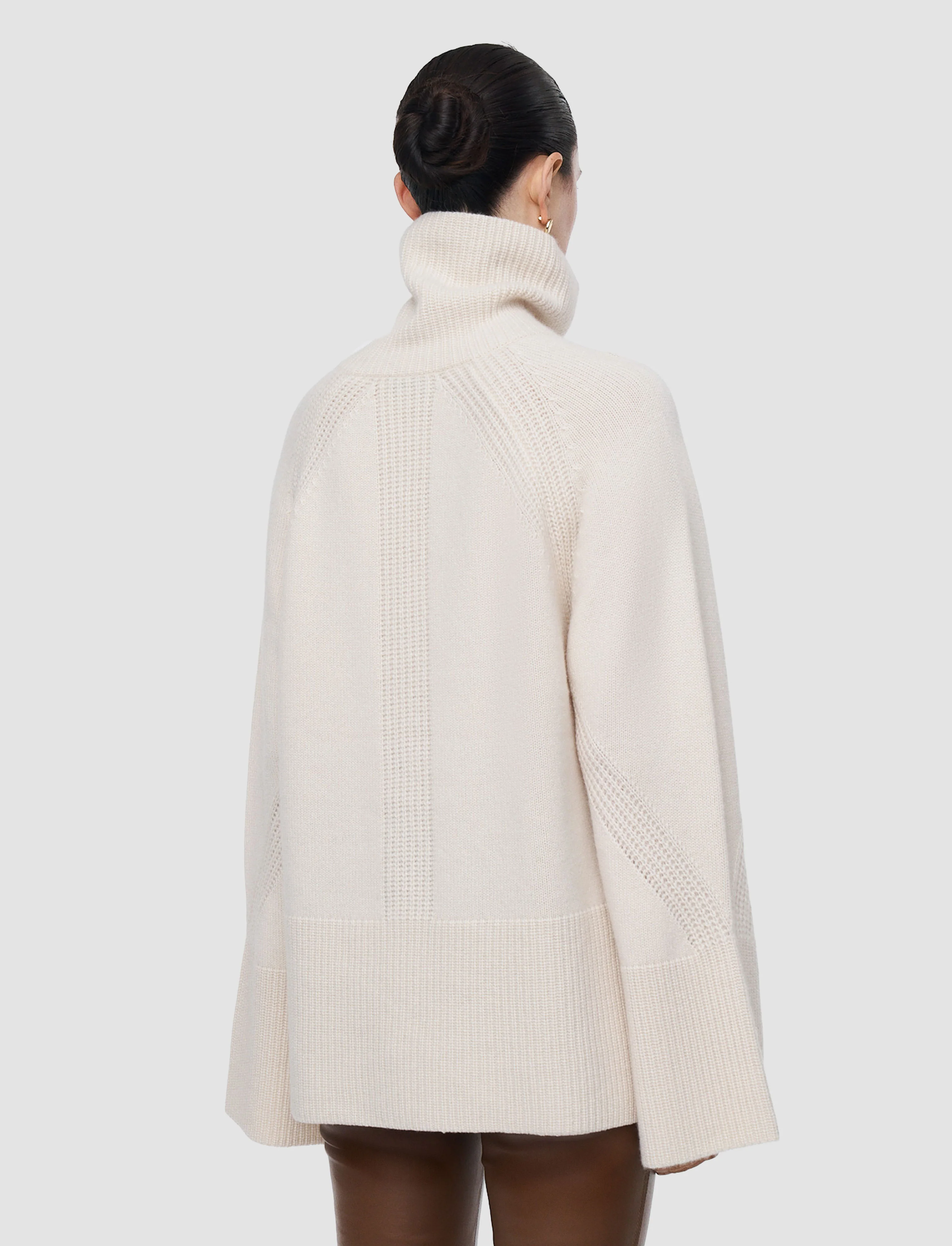 Loftus Pure Cashmere High Neck Jumper - Image 3