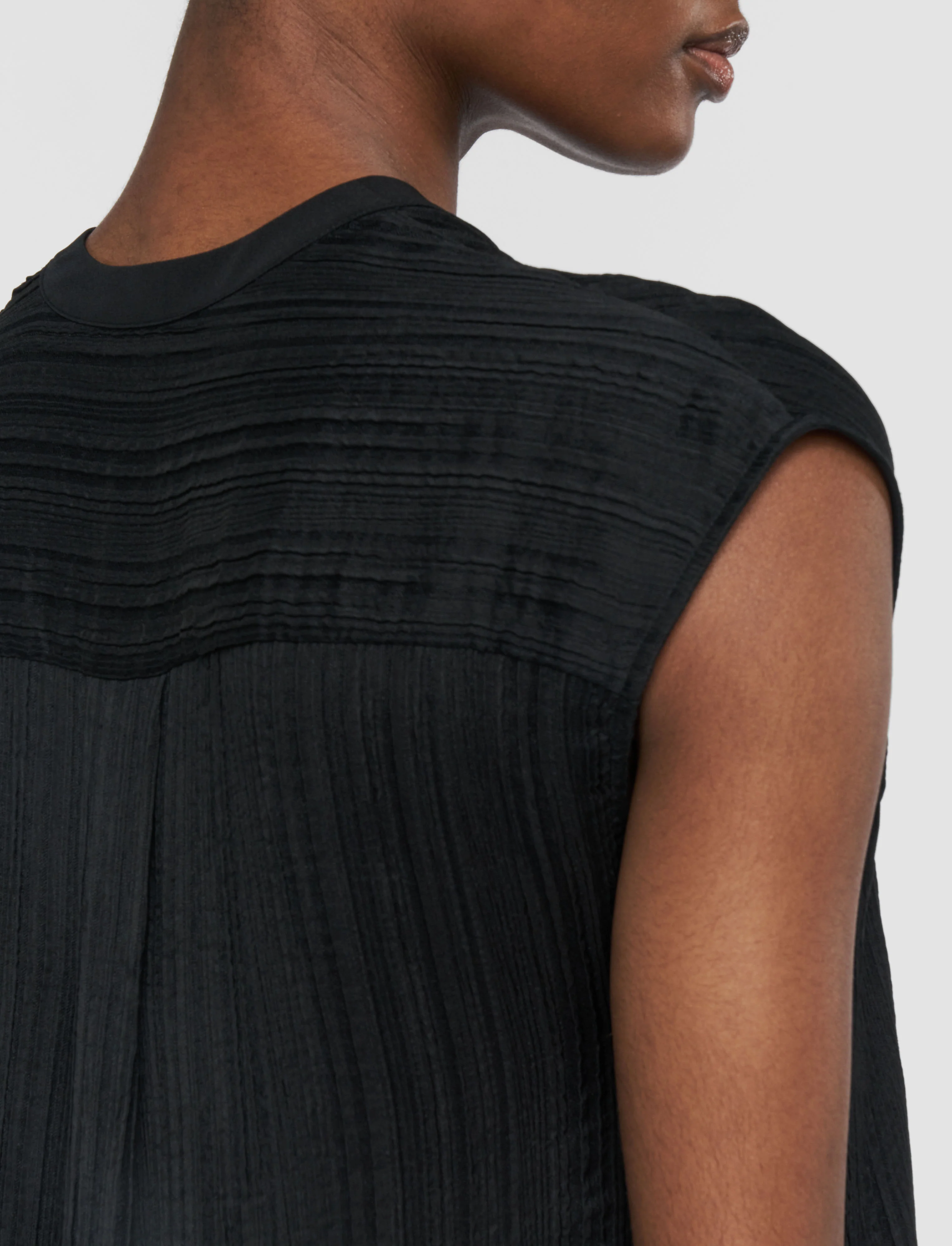 Lucien Pleat Jacquard Blouse - Image 5