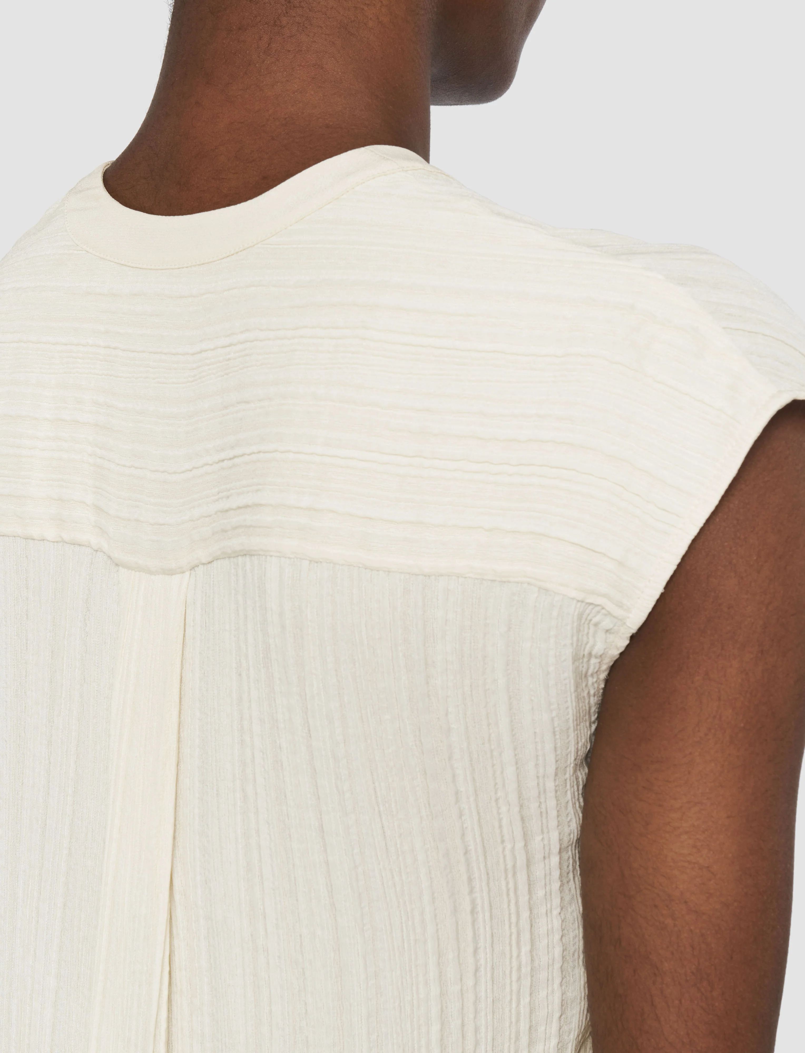 Lucien Pleat Jacquard Blouse - Image 5