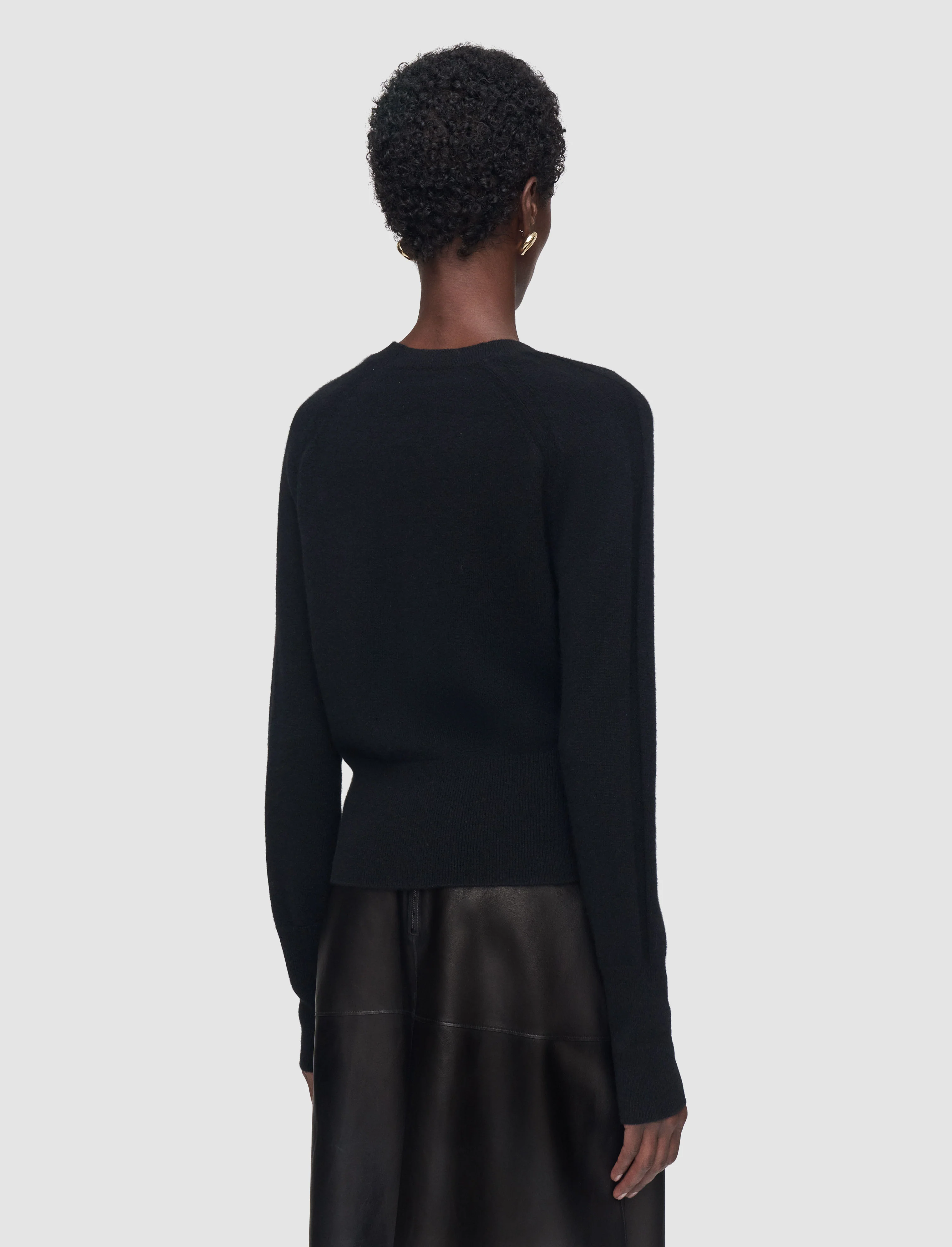 Lucille Light Pure Cashmere V Neck Jumper - Image 4