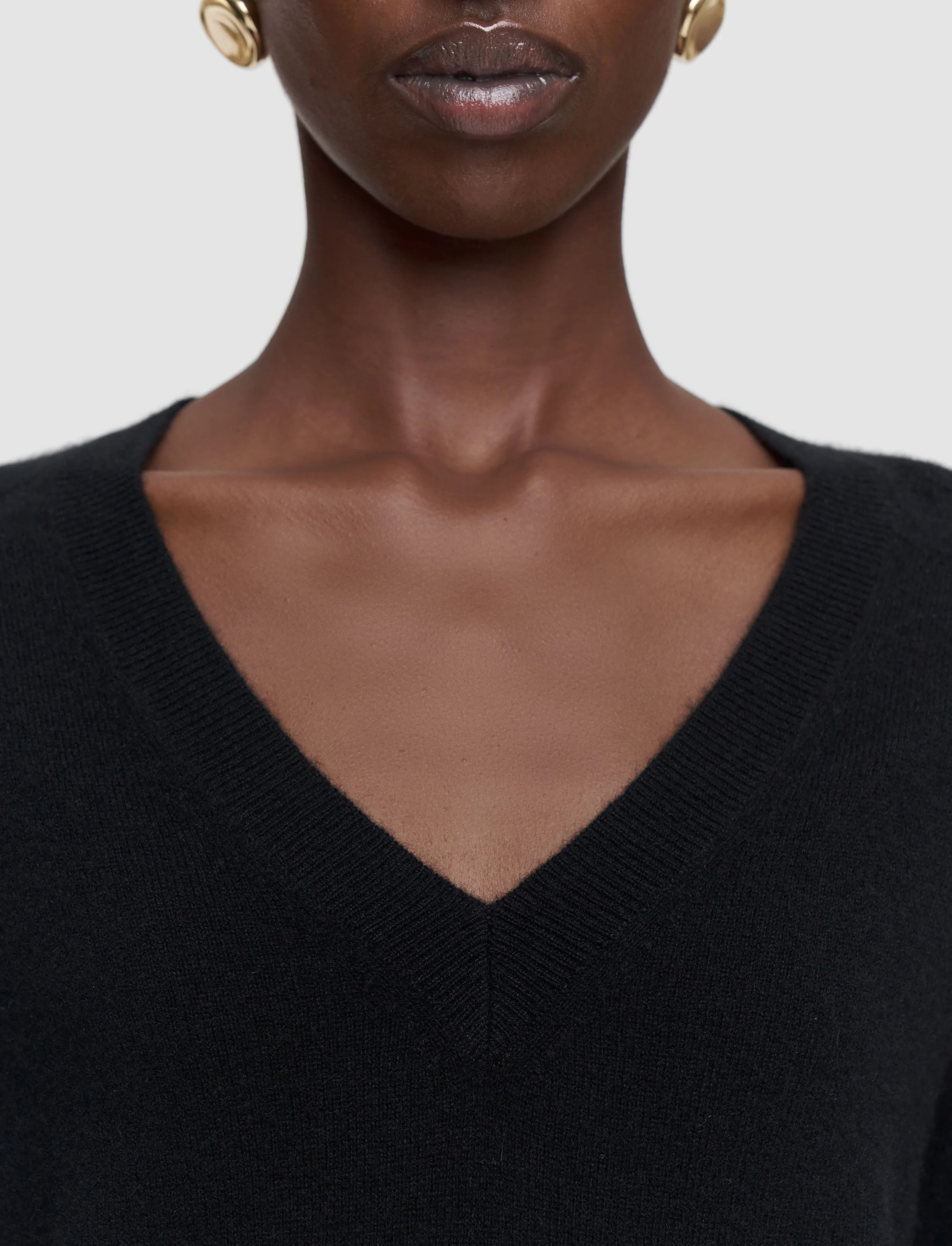 Lucille Light Pure Cashmere V Neck Jumper - Image 5