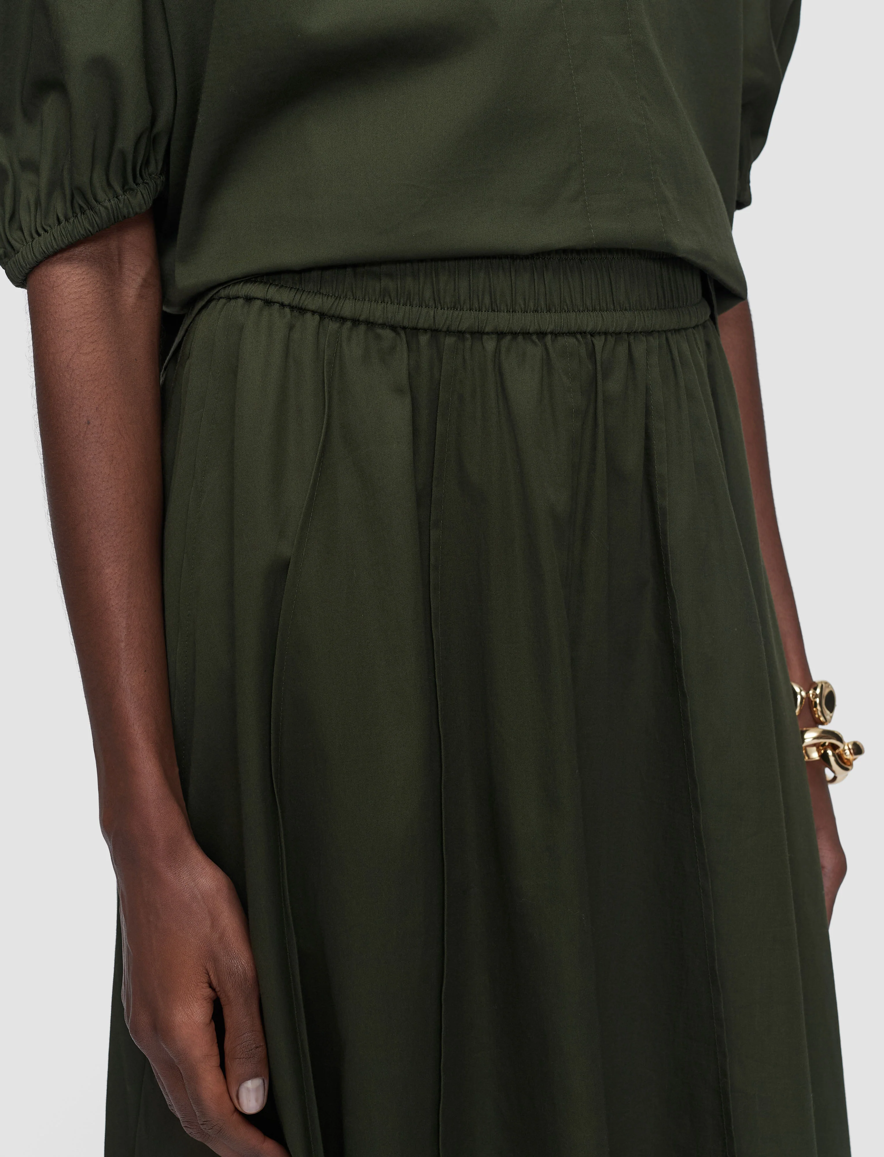 Manar Cotton Sateen Skirt - Image 4