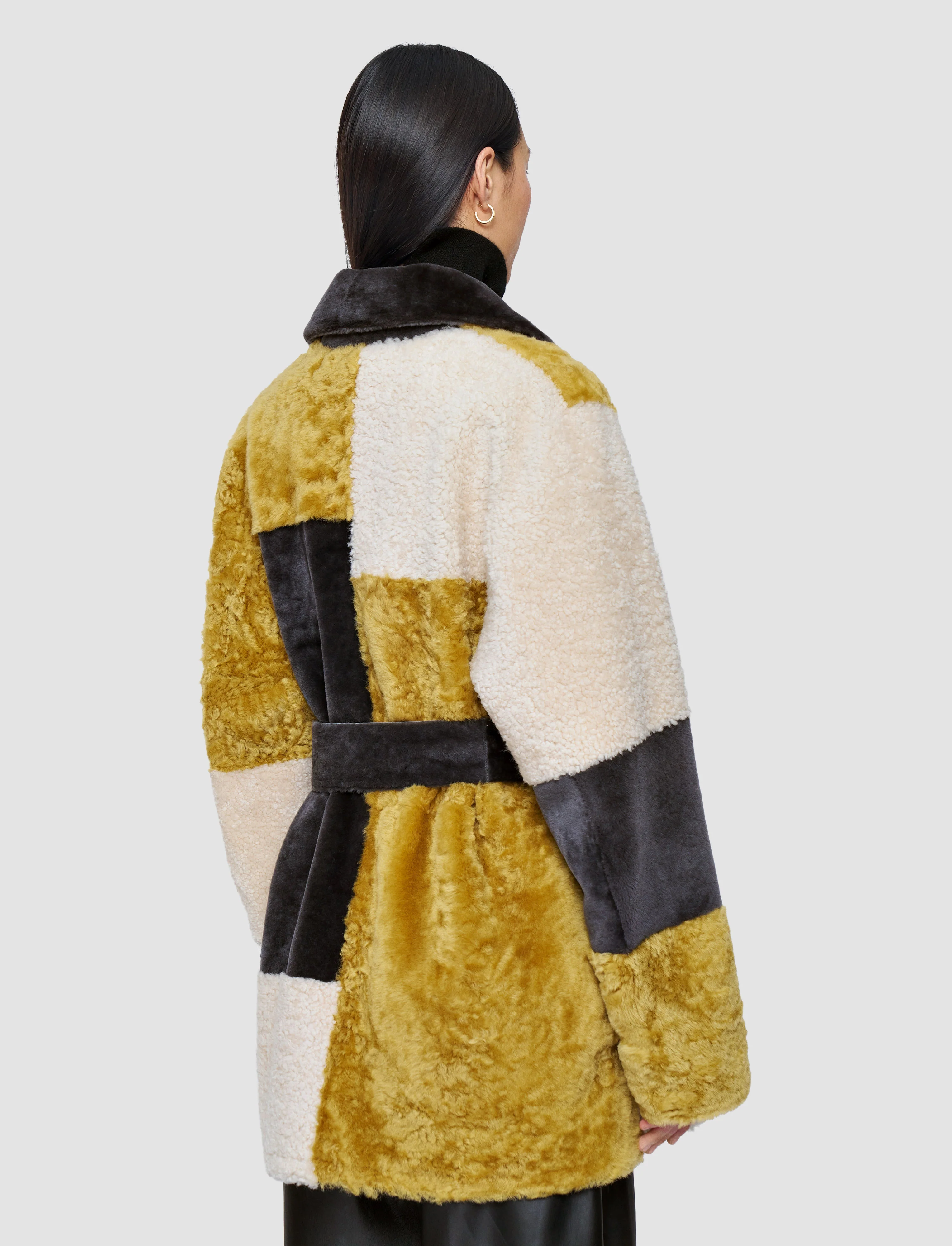 Martel Overlay Shearling Coat - Image 4