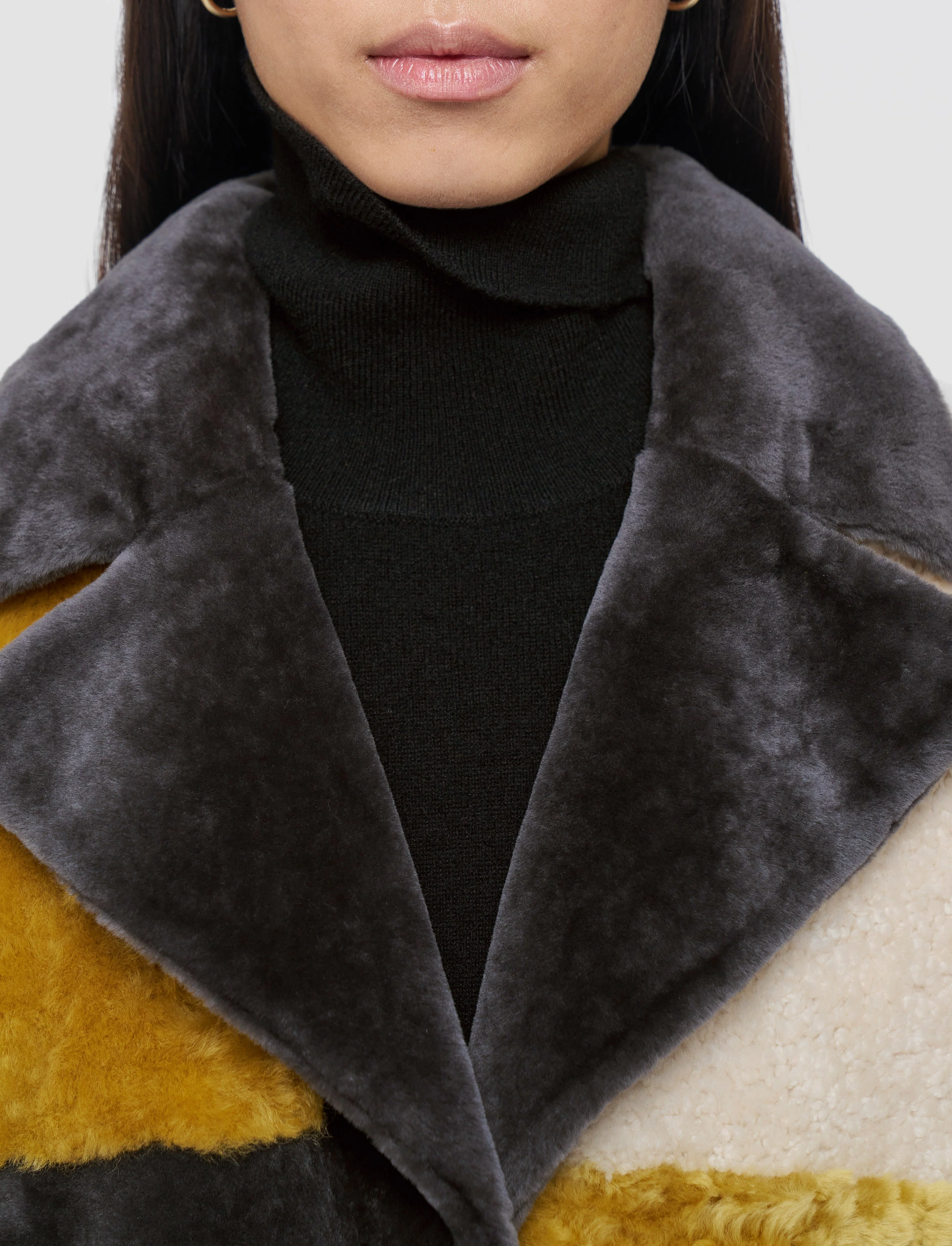 Martel Overlay Shearling Coat - Image 5