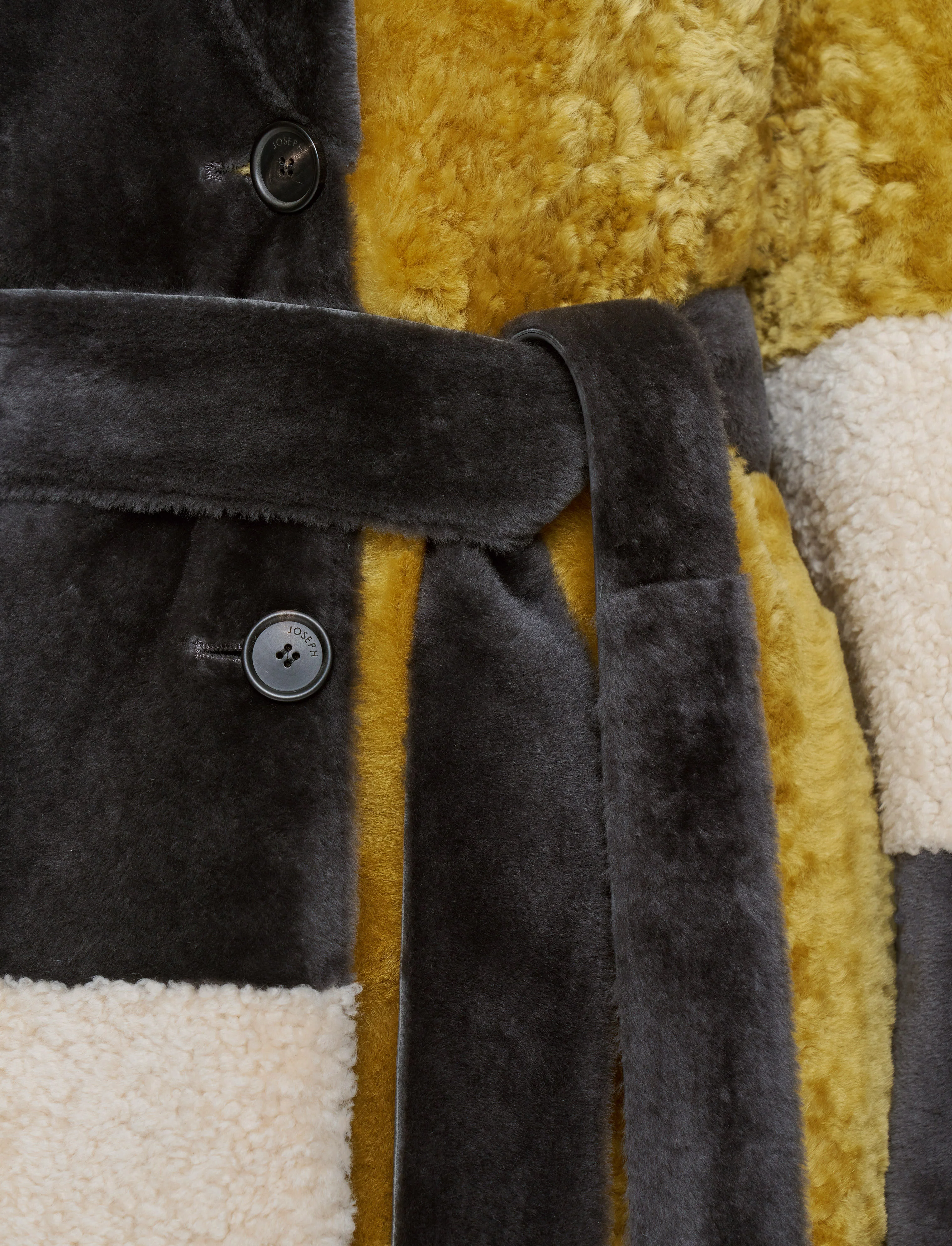 Martel Overlay Shearling Coat - Image 6