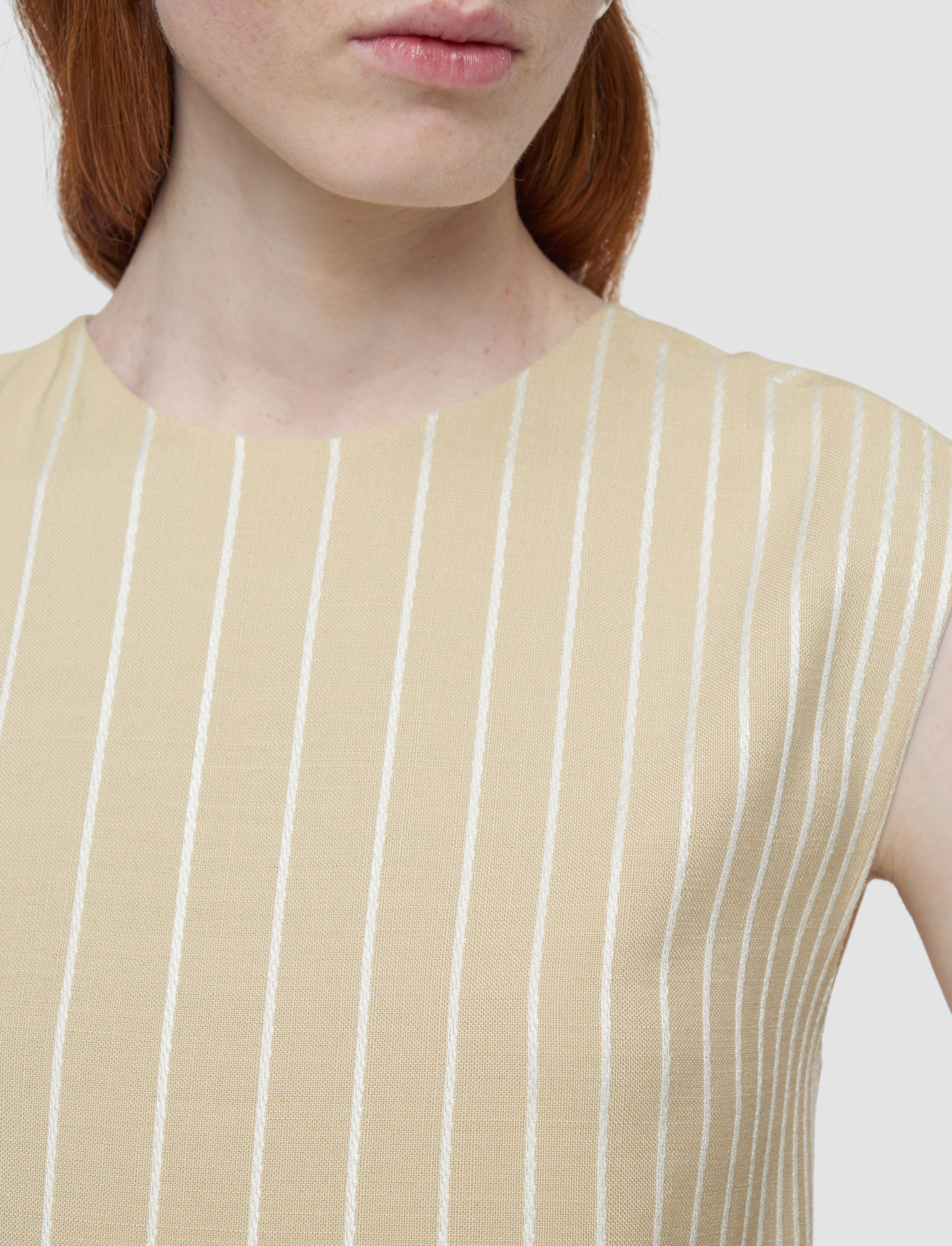 Maryse Embroidered Stripes Dress - Image 4