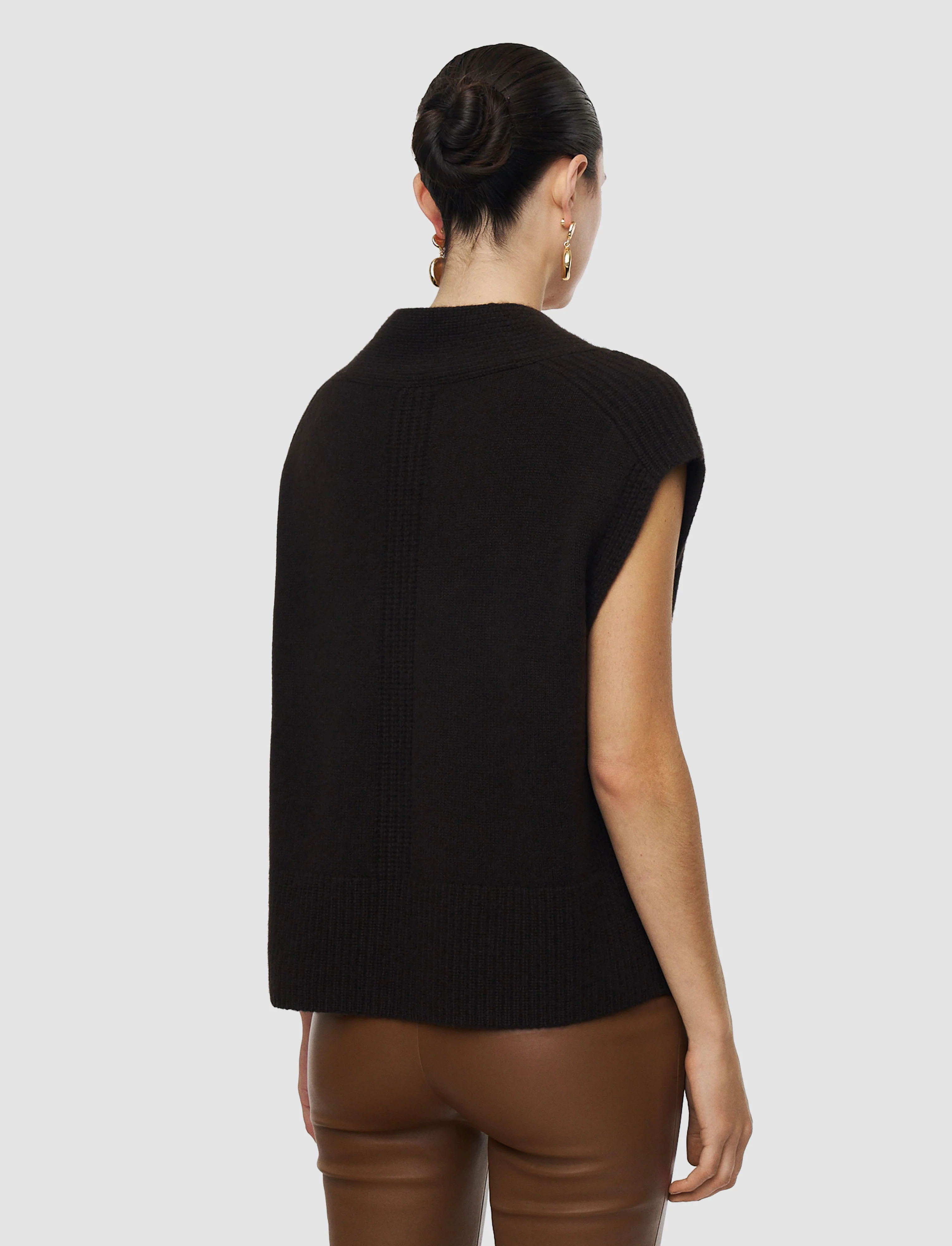 Mena Pure Cashmere Vest - Image 3