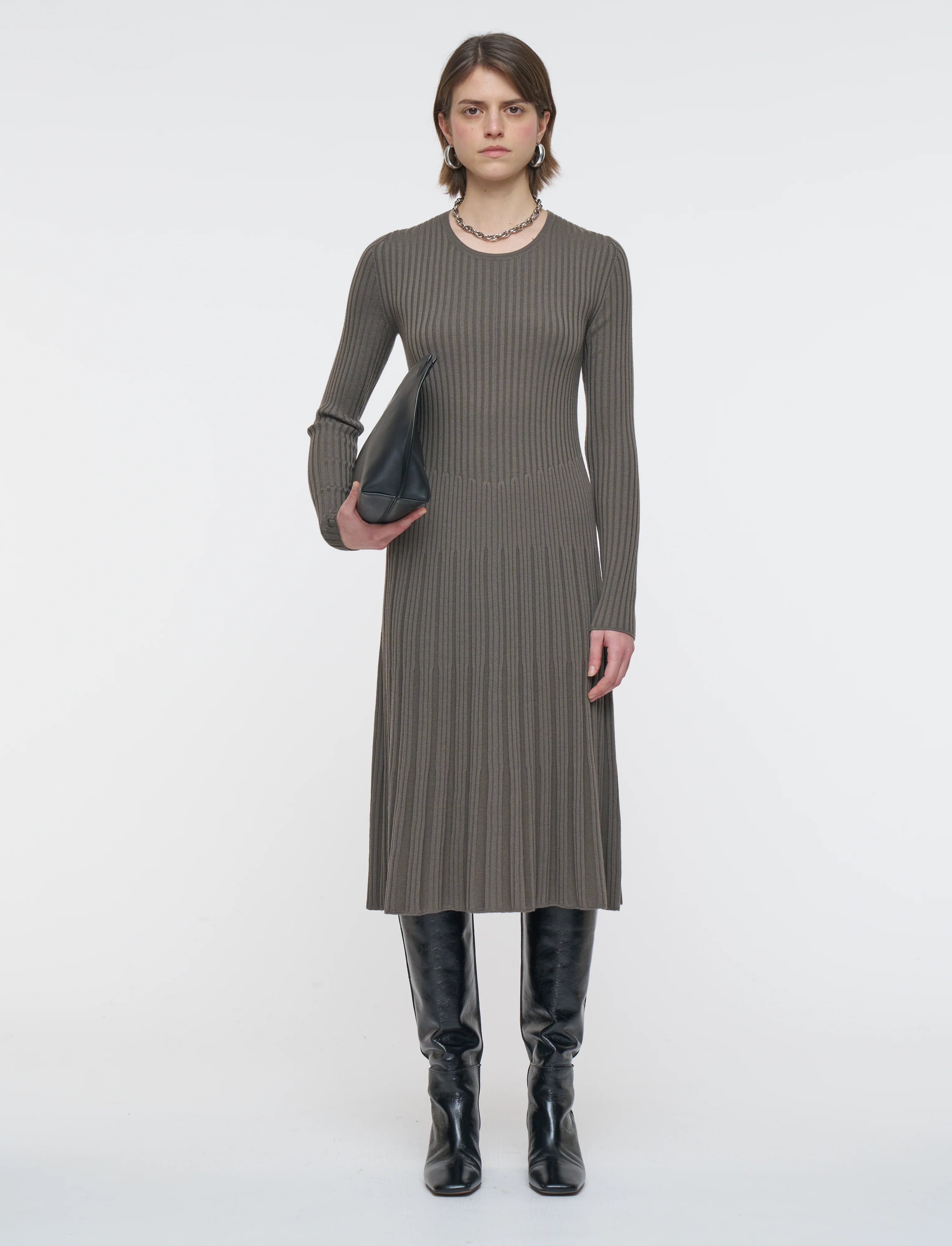 Merino Rib Knit Dress