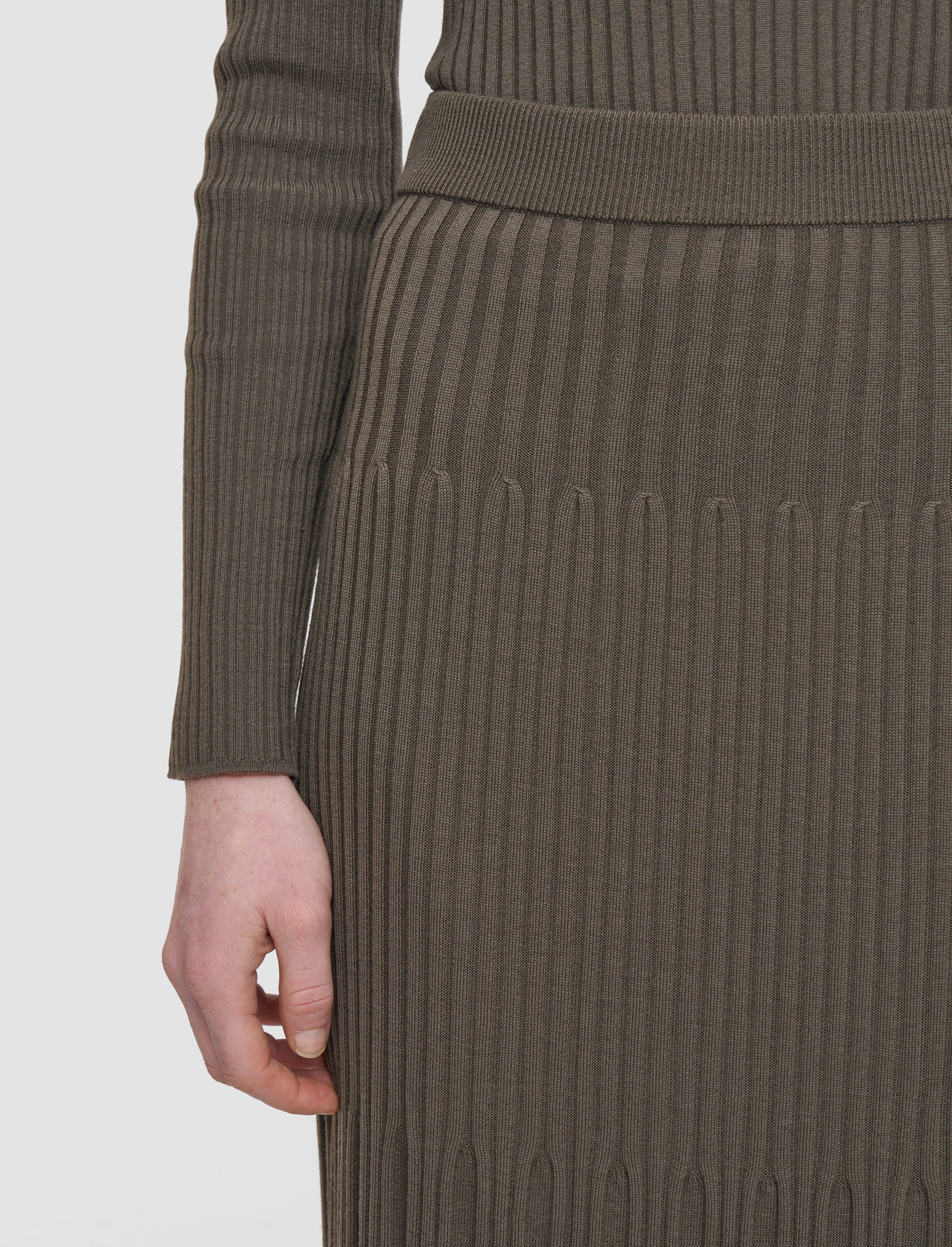 Merino Rib Knit Skirt - Image 4