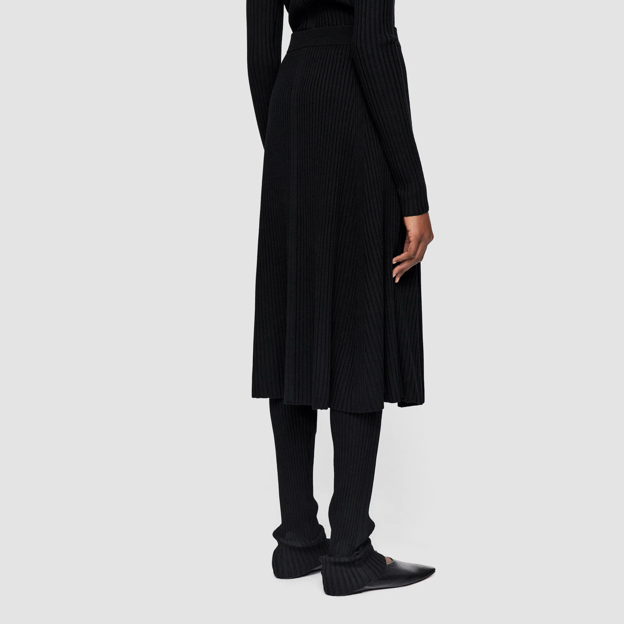 Merino Silk Rib Skirt - Image 3