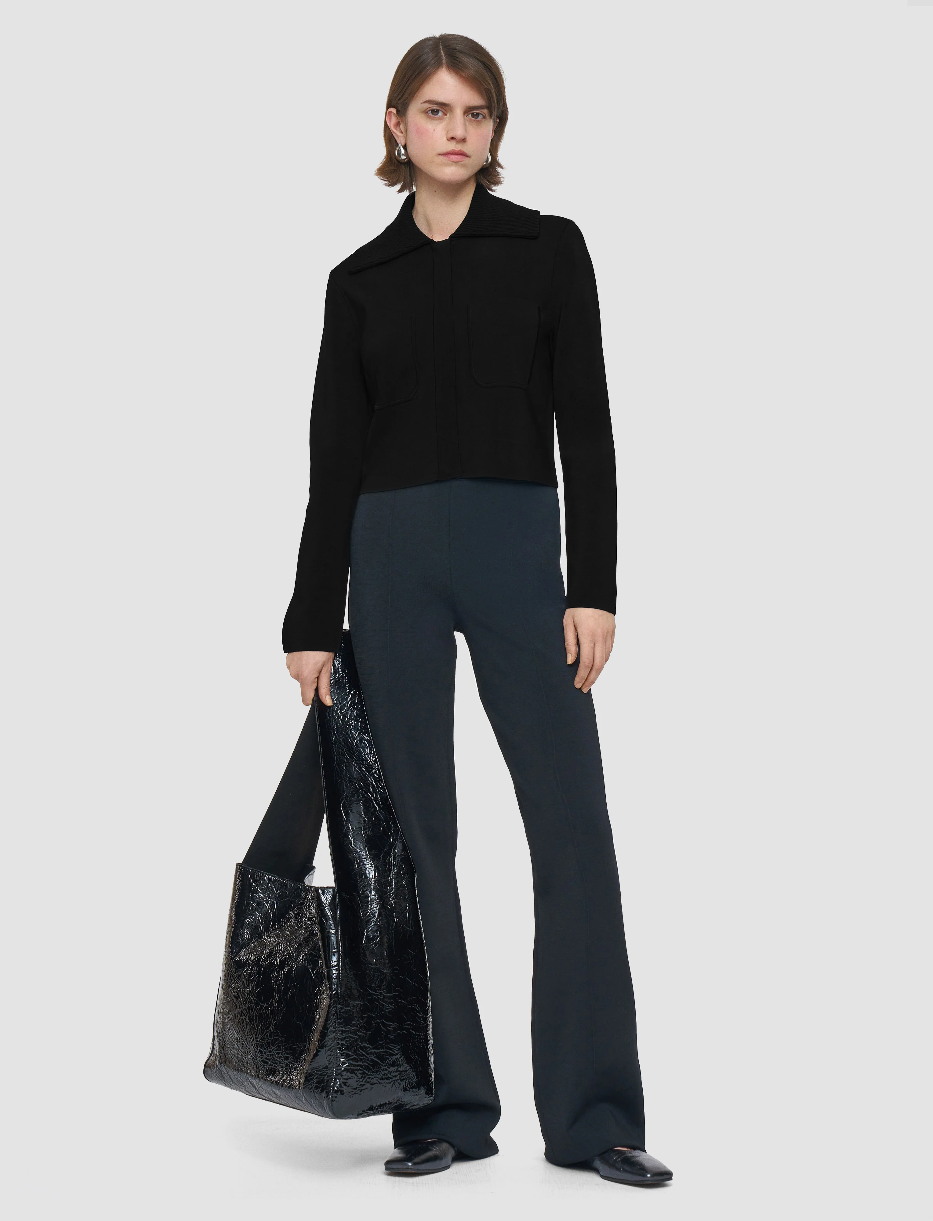 Milano Knit Stretch Short Jacket - Image 2