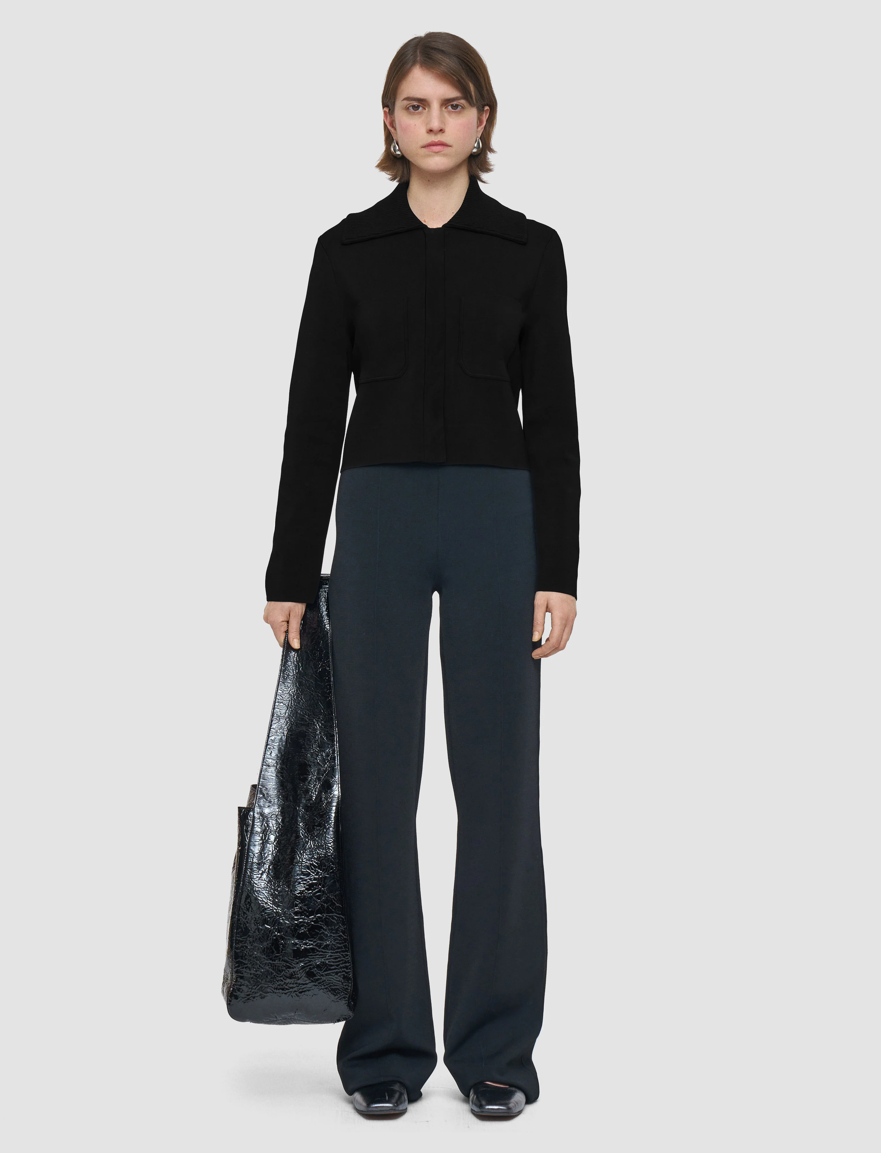 Milano Knit Stretch Short Jacket - Image 3