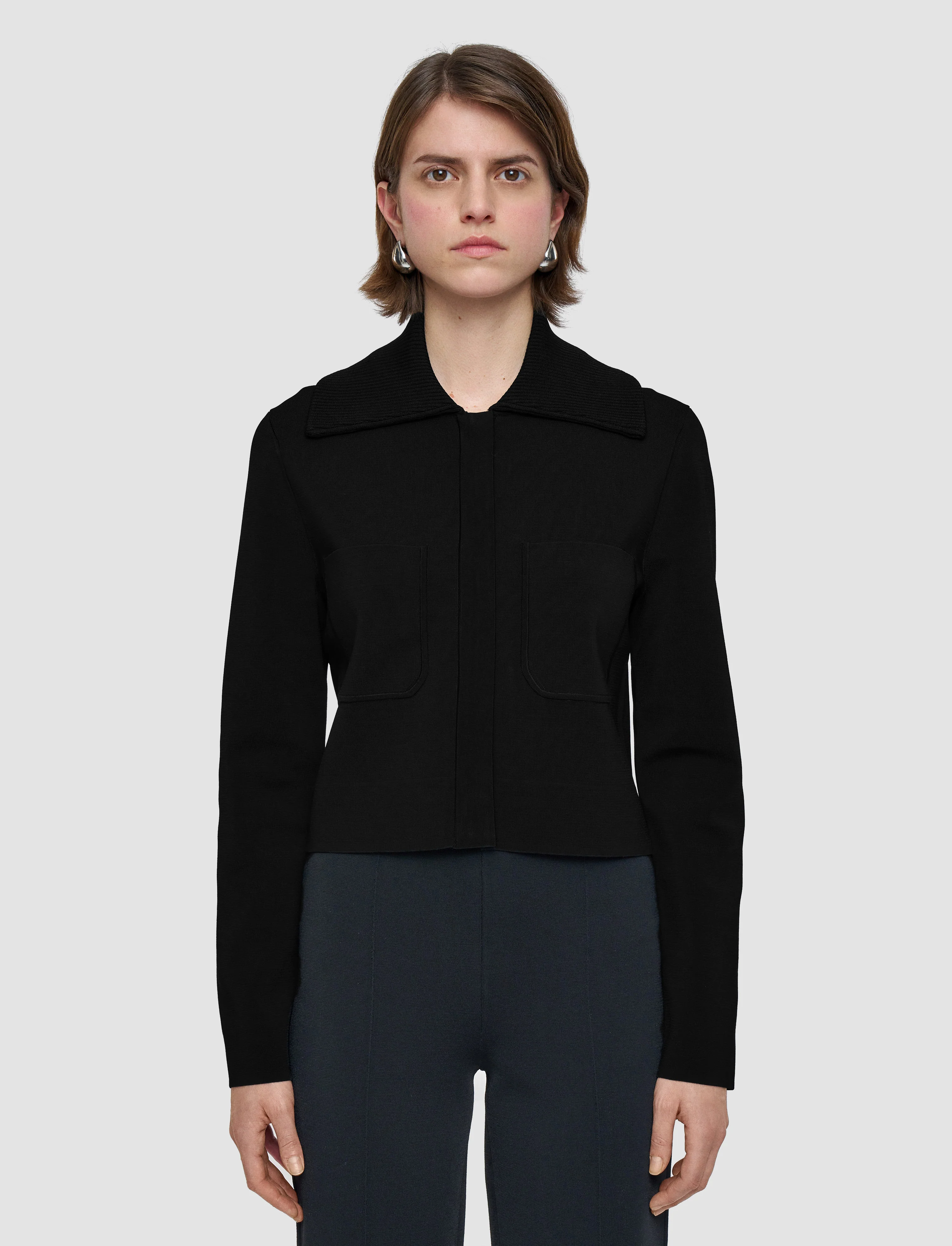 Milano Knit Stretch Short Jacket - Image 4