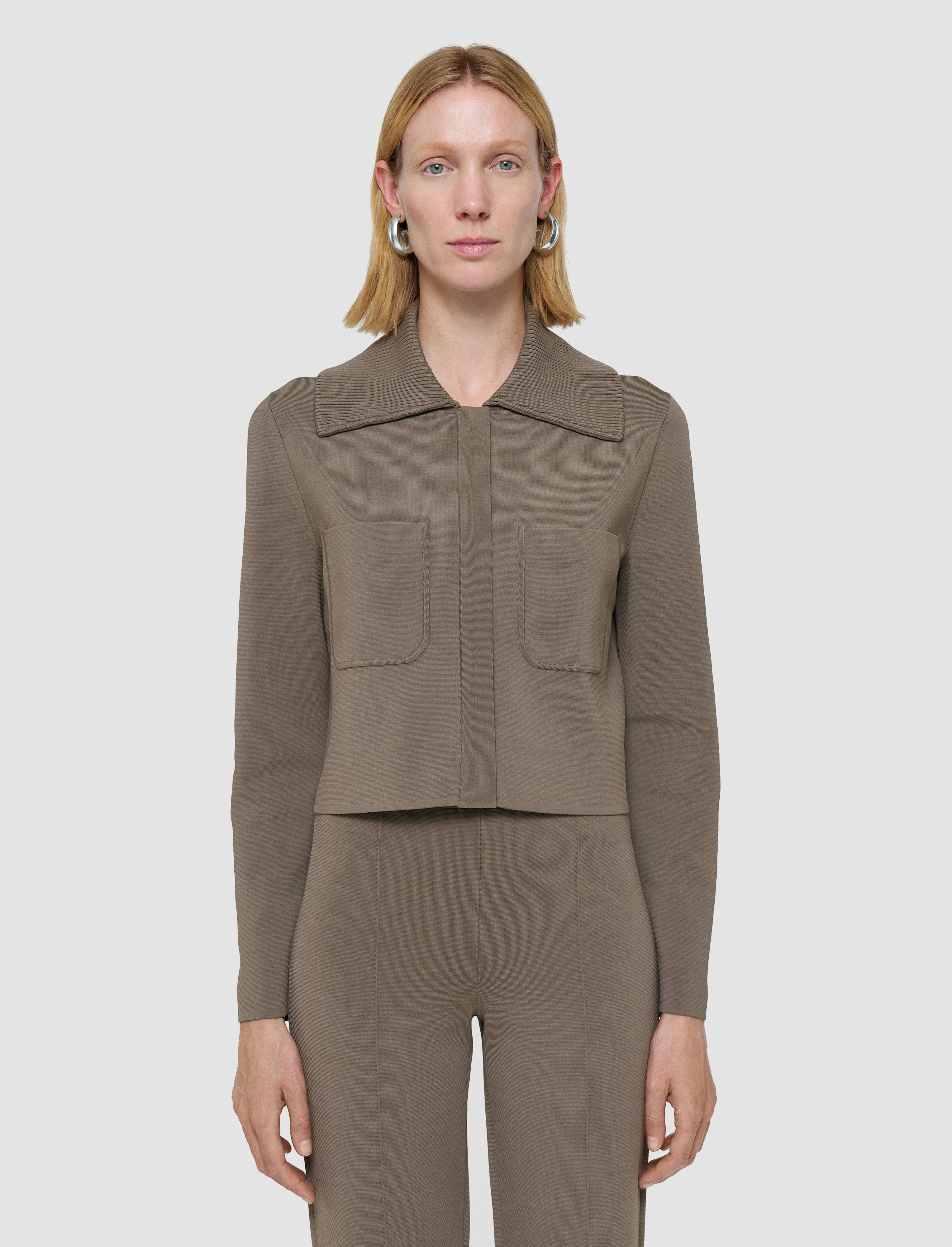 Milano Knit Stretch Short Jacket - Image 3