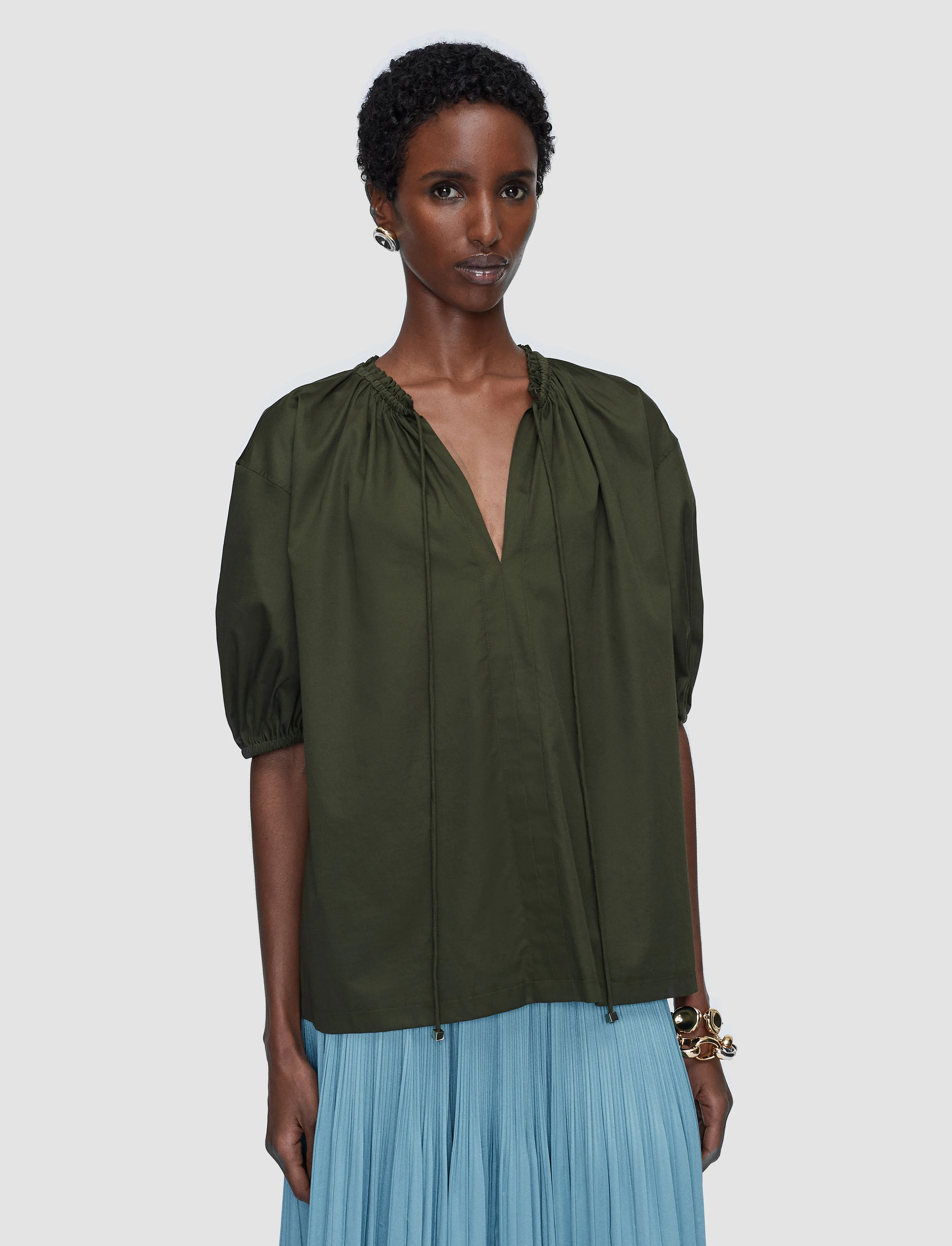 Nador Cotton Sateen Blouse - Image 3