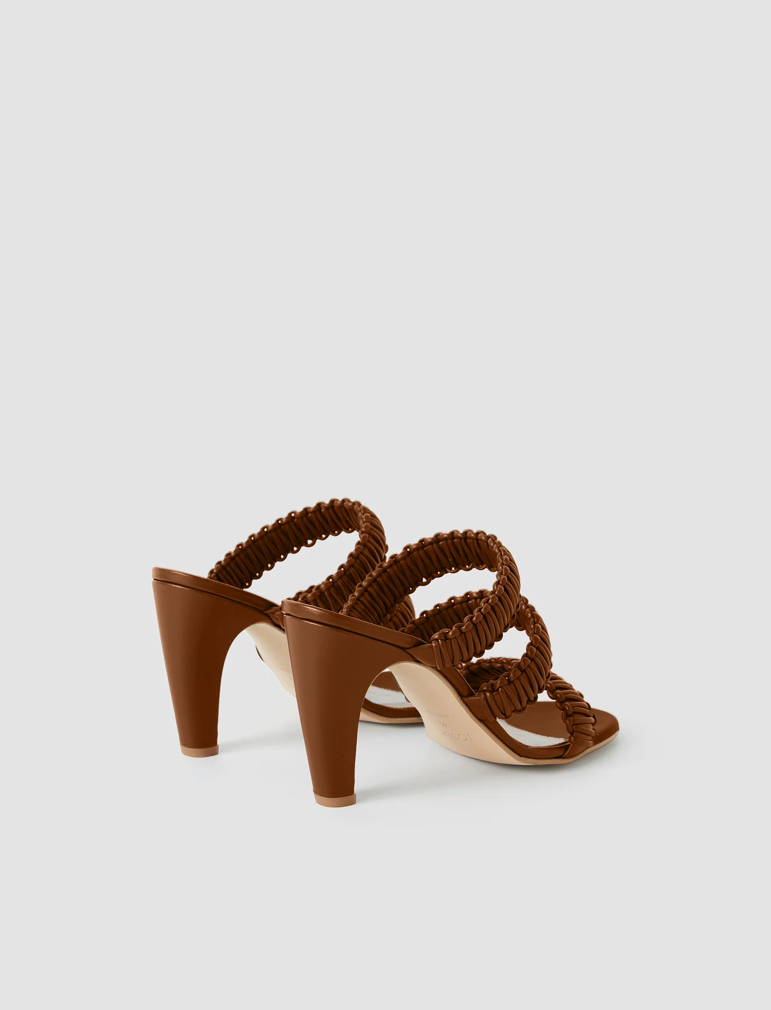Noor Braided Leather High Heel Sandals - Image 4