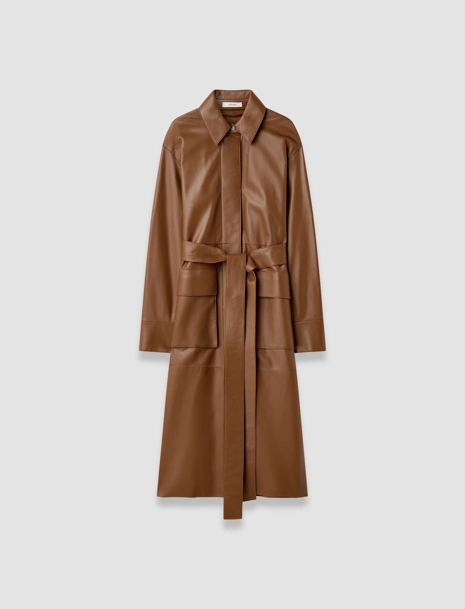 Okabe Soft Nappa Leather Coat