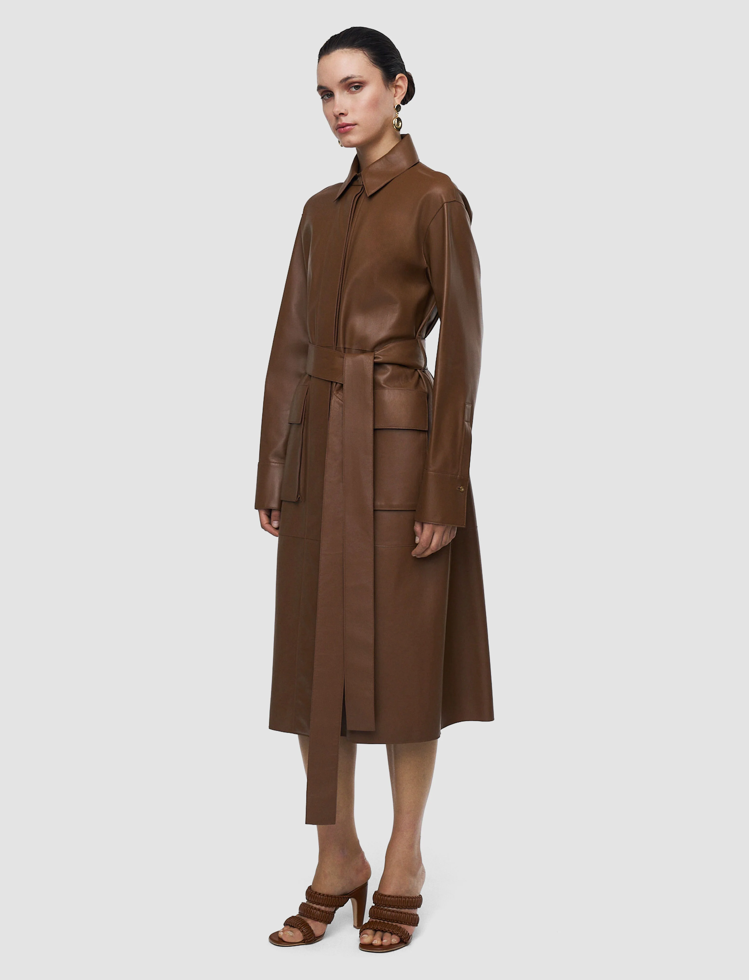 Okabe Soft Nappa Leather Coat - Image 2