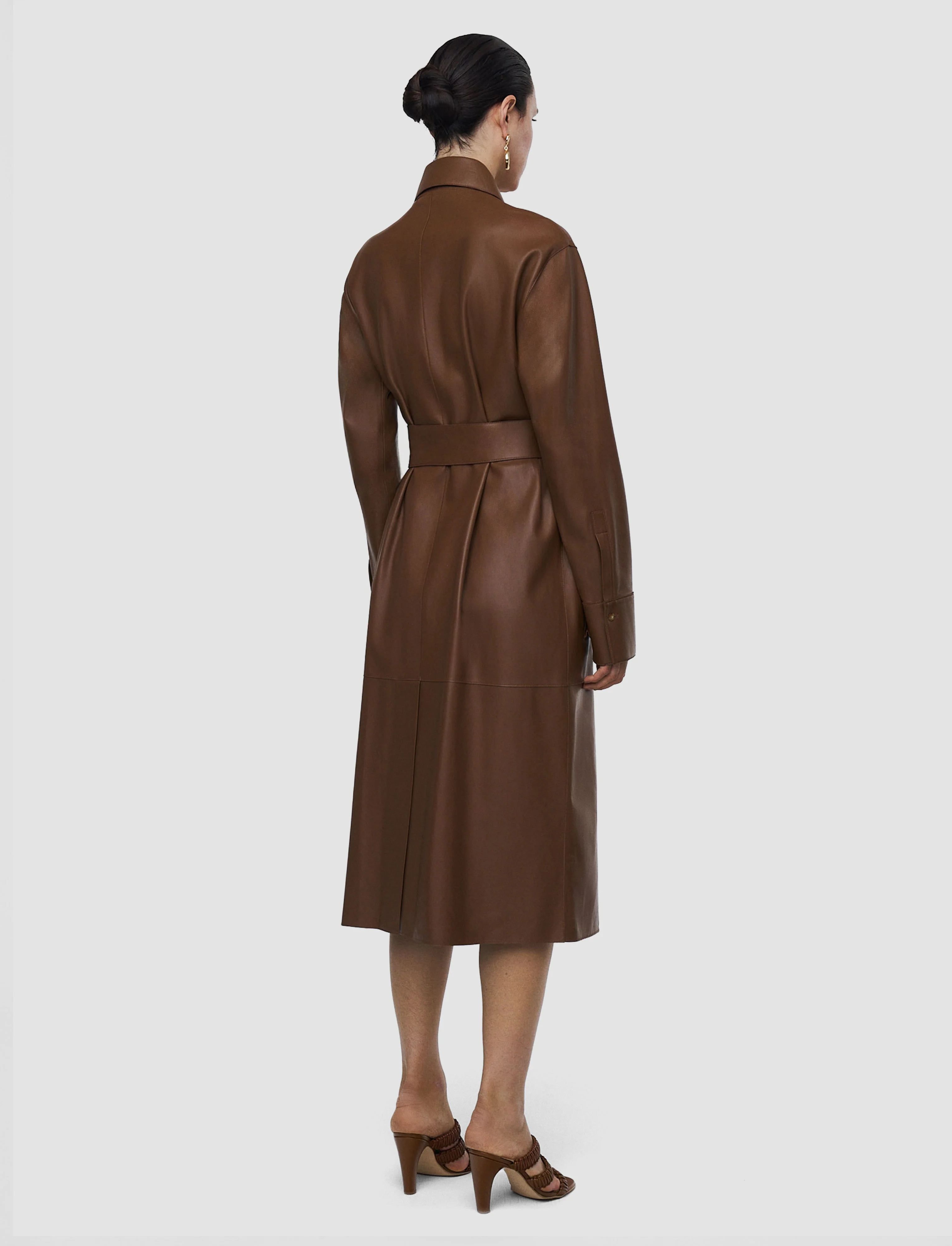 Okabe Soft Nappa Leather Coat - Image 3