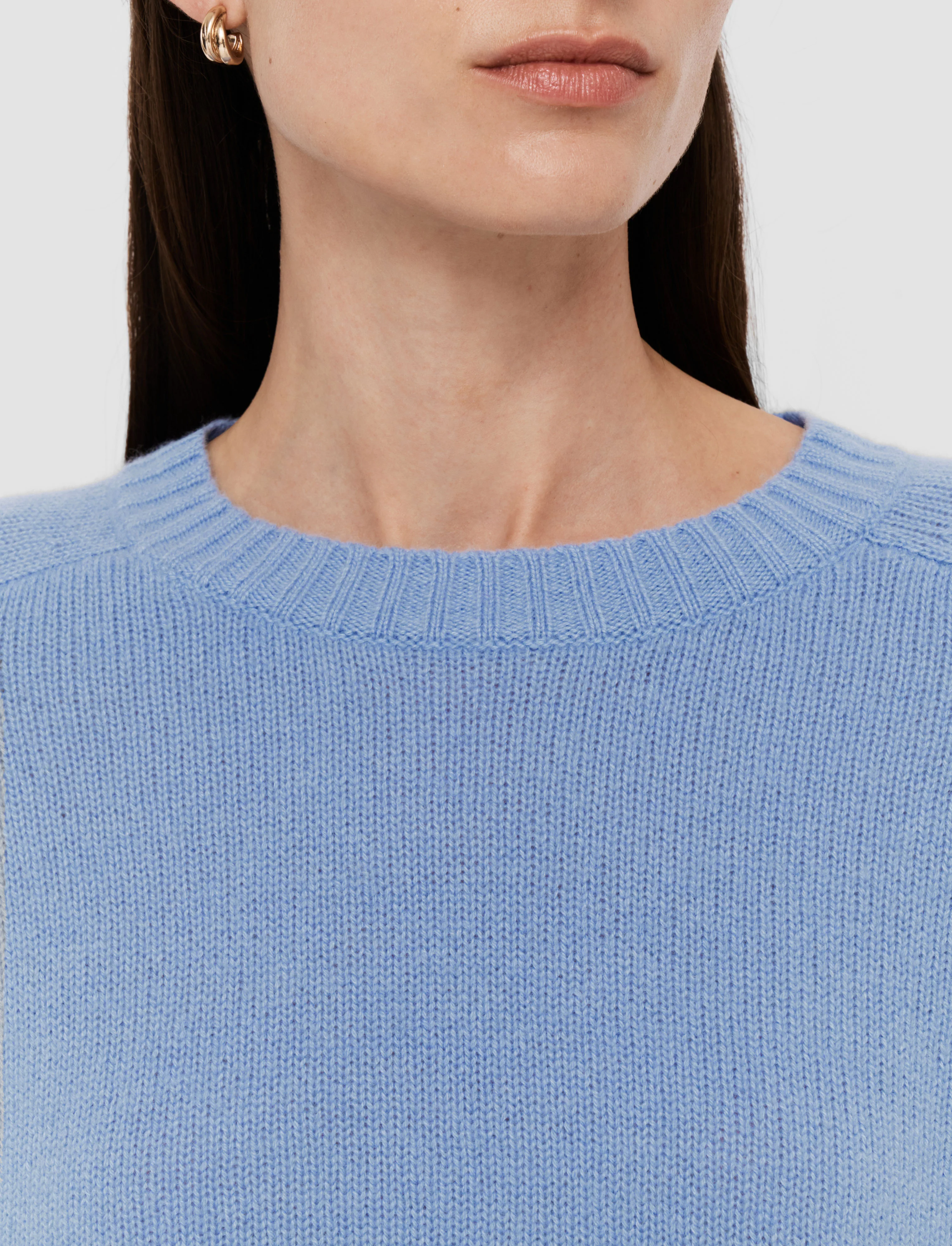 Open Cashmere Round Neck Jumper - Image 5