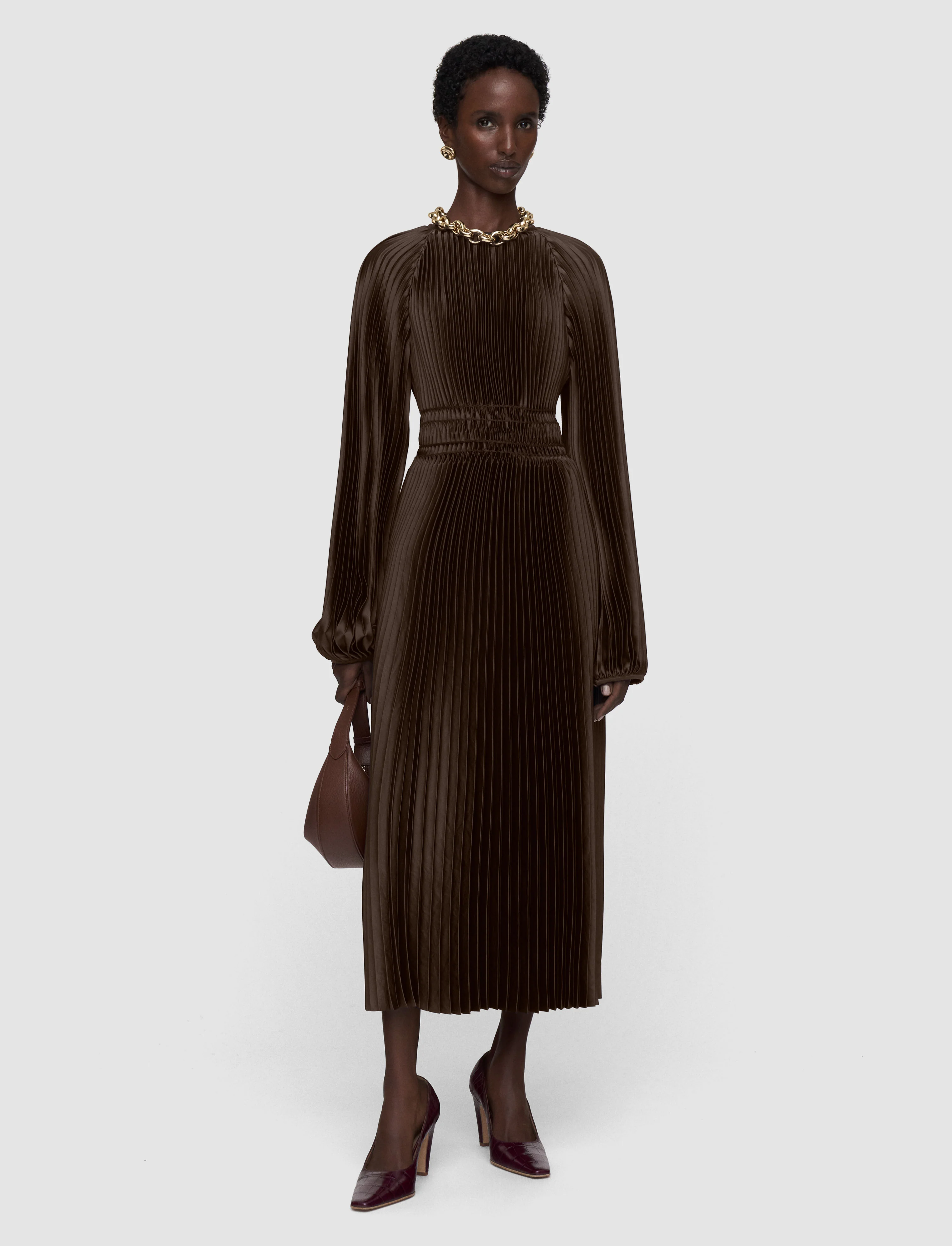 Ortiz Pleated Woven Dress - Image 2