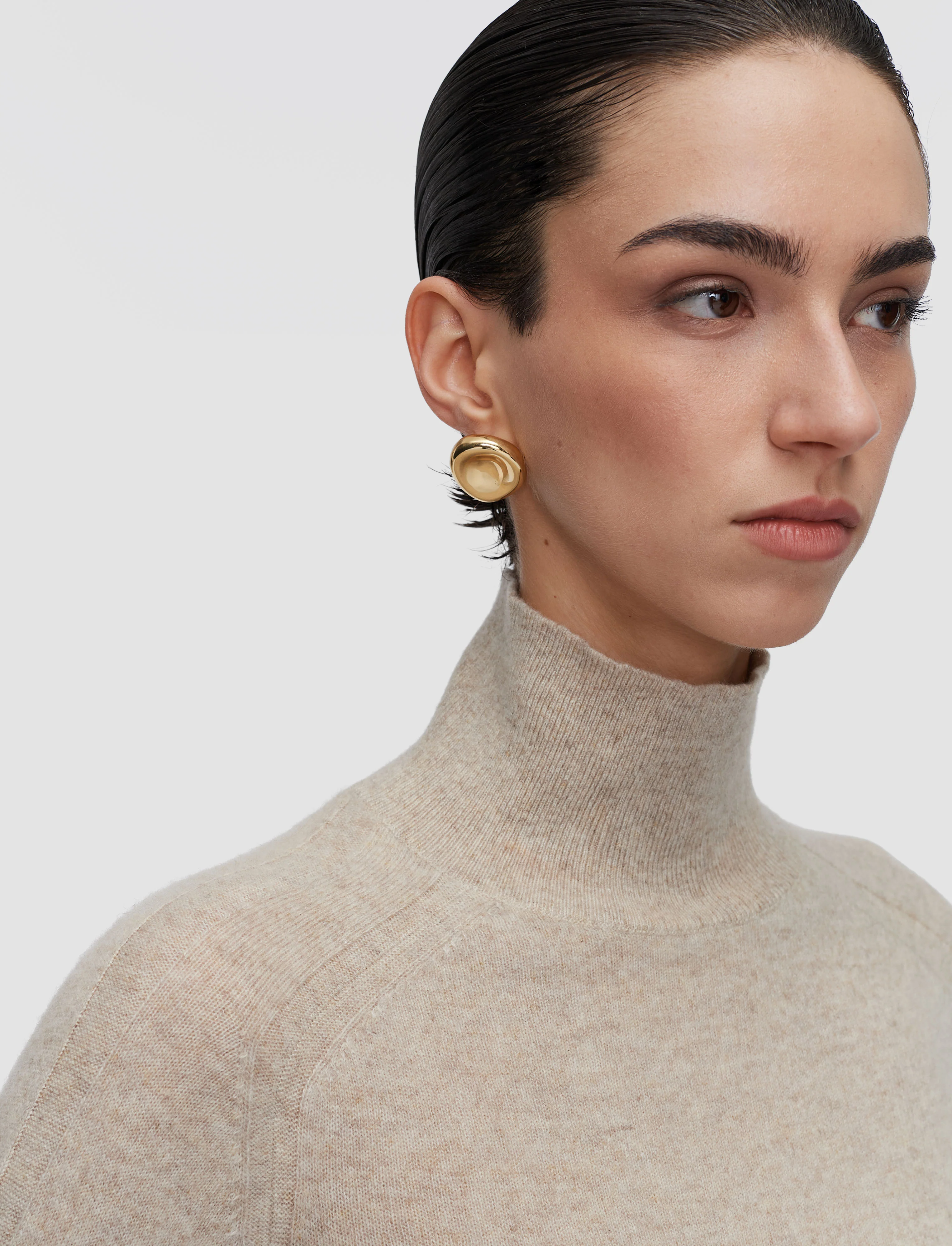 Oxna Light Pure Cashmere High Neck Jumper - Image 5