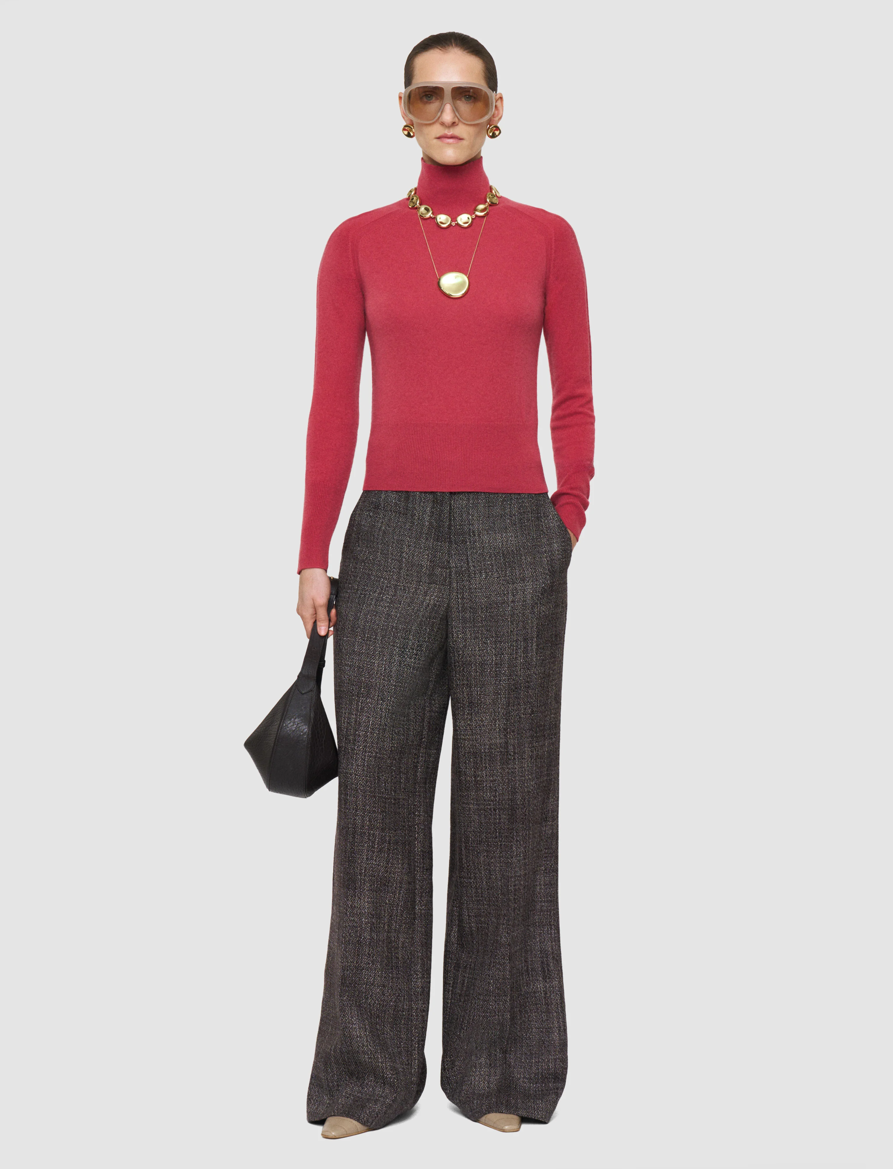 Oxna Light Pure Cashmere High Neck Jumper - Image 2