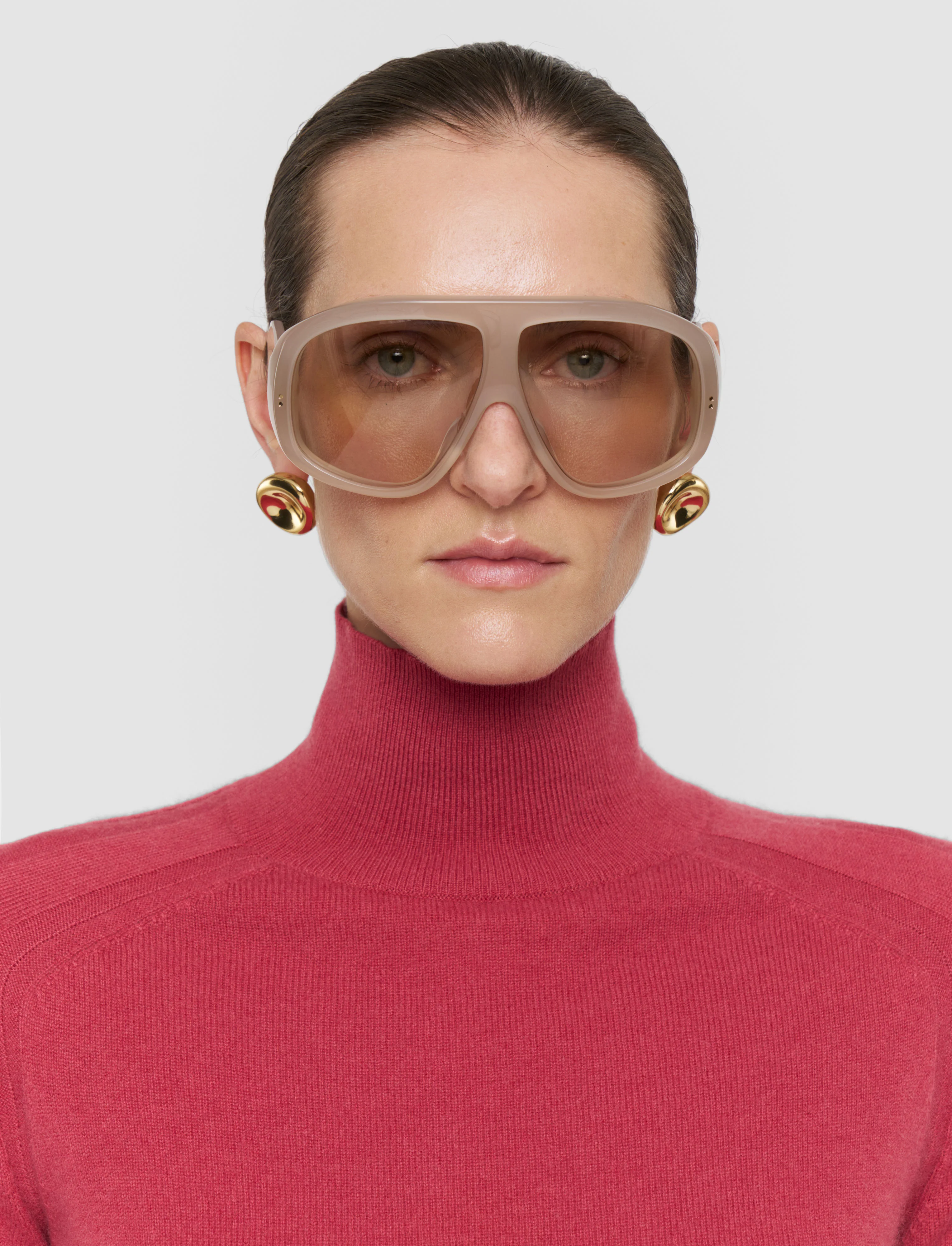 Oxna Light Pure Cashmere High Neck Jumper - Image 4