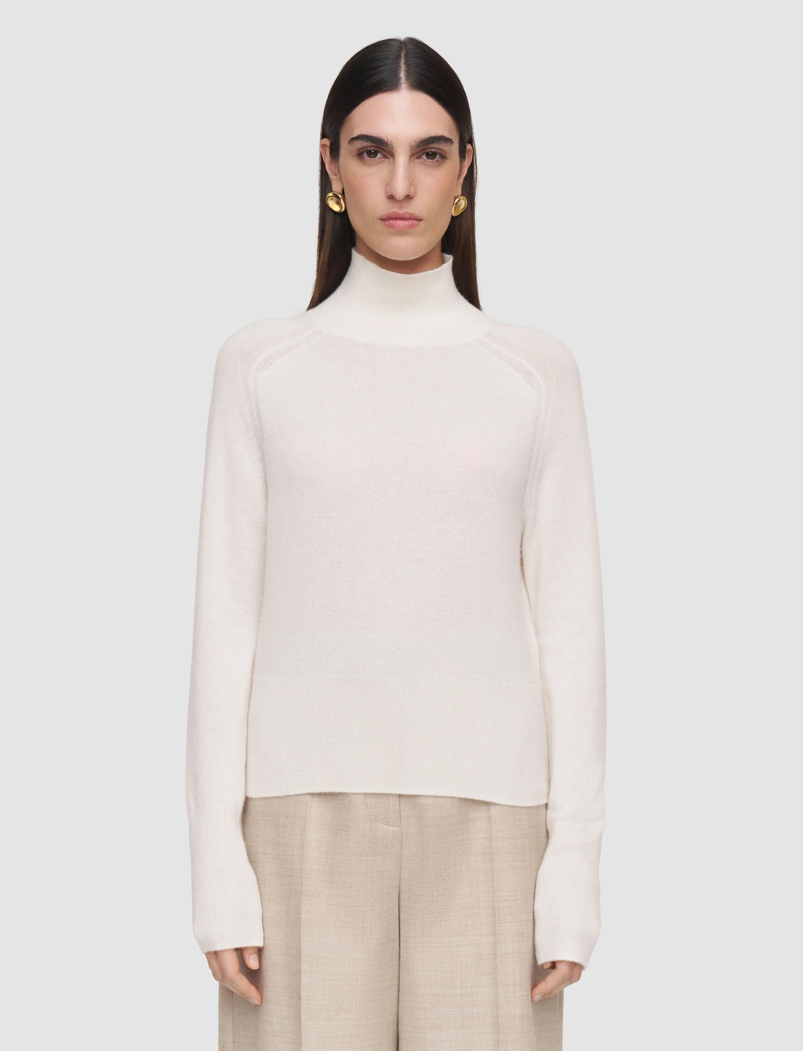 Oxna Light Pure Cashmere High Neck Jumper - Image 3