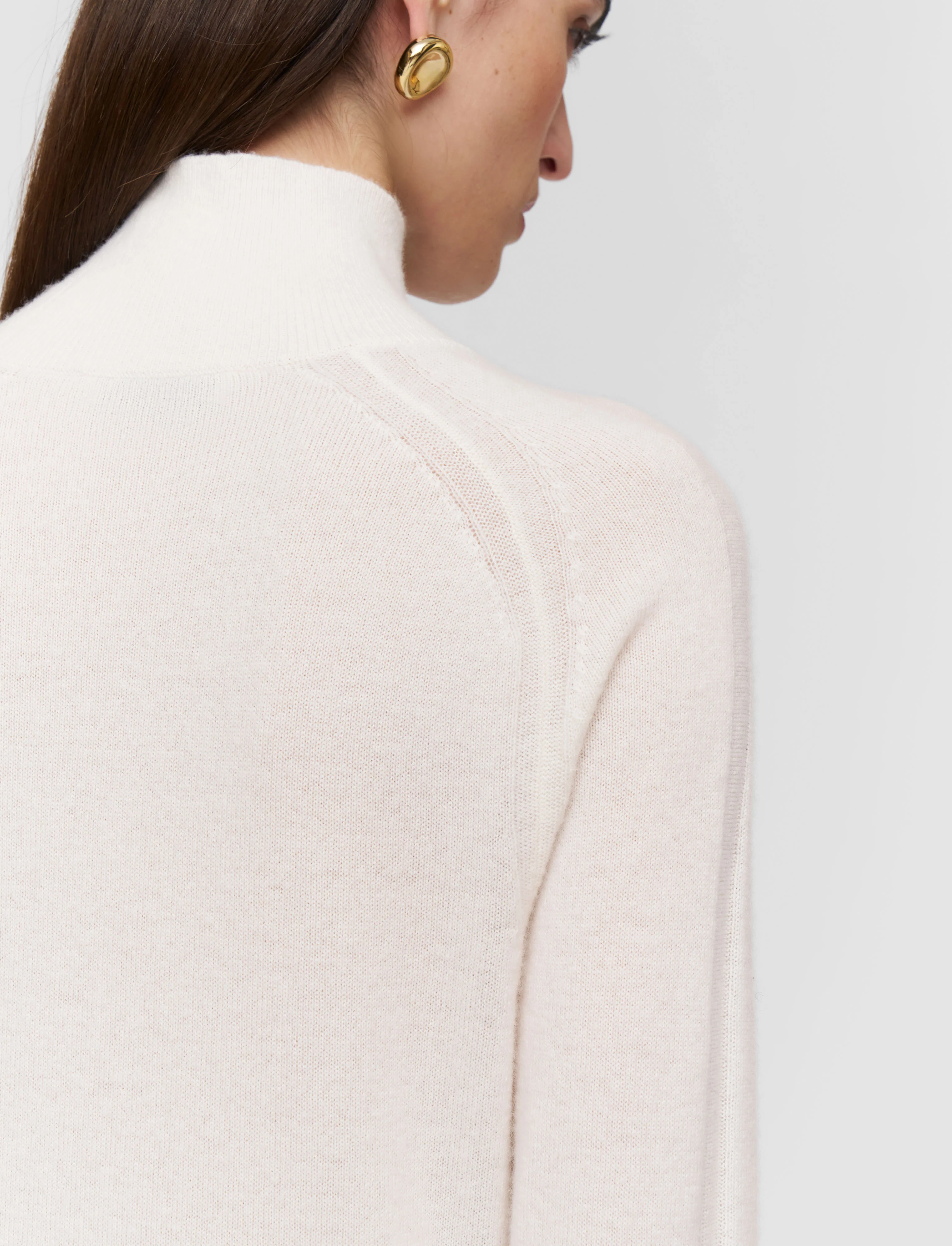 Oxna Light Pure Cashmere High Neck Jumper - Image 6