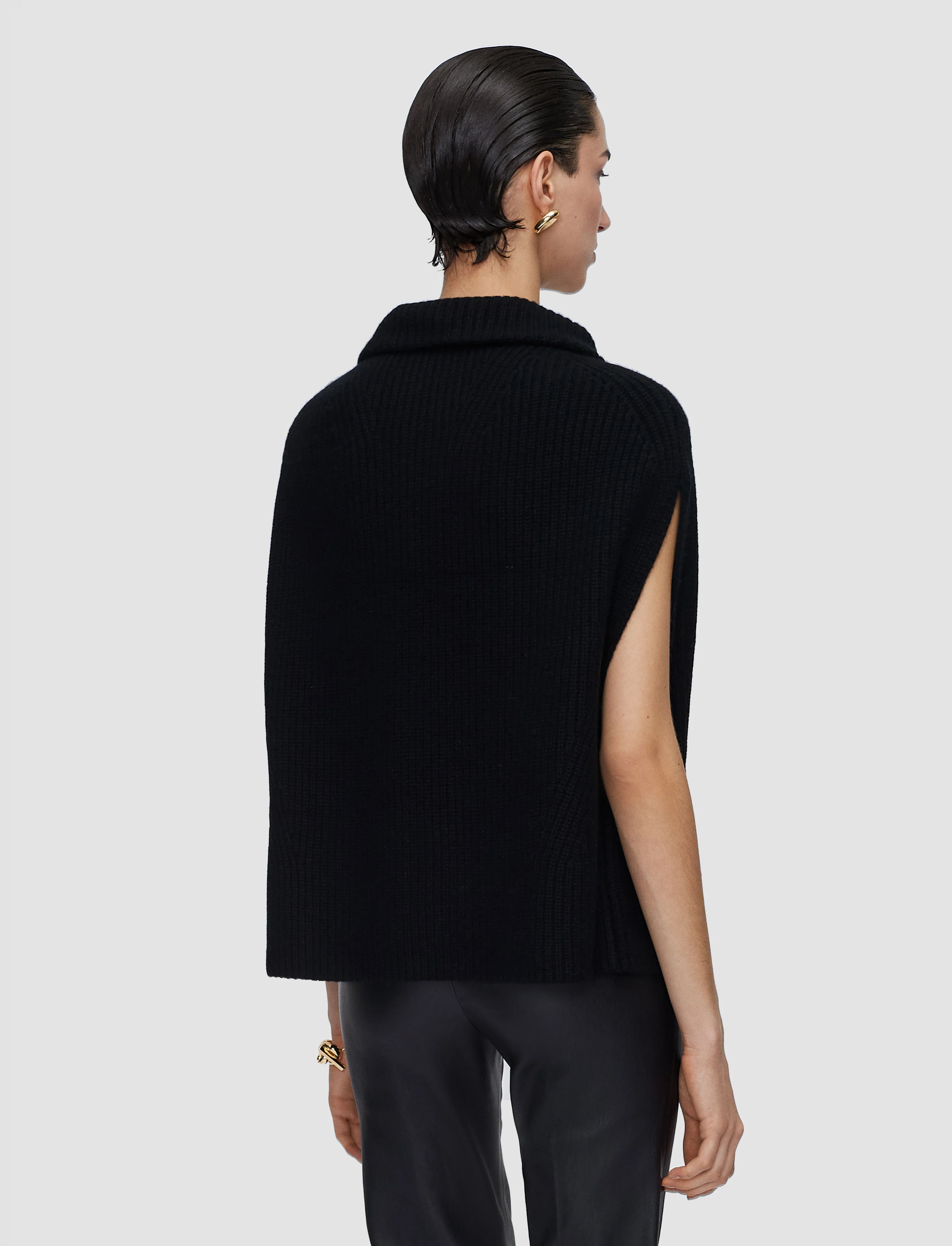 Raffet Fisherman Rib Cashmere Vest - Image 3