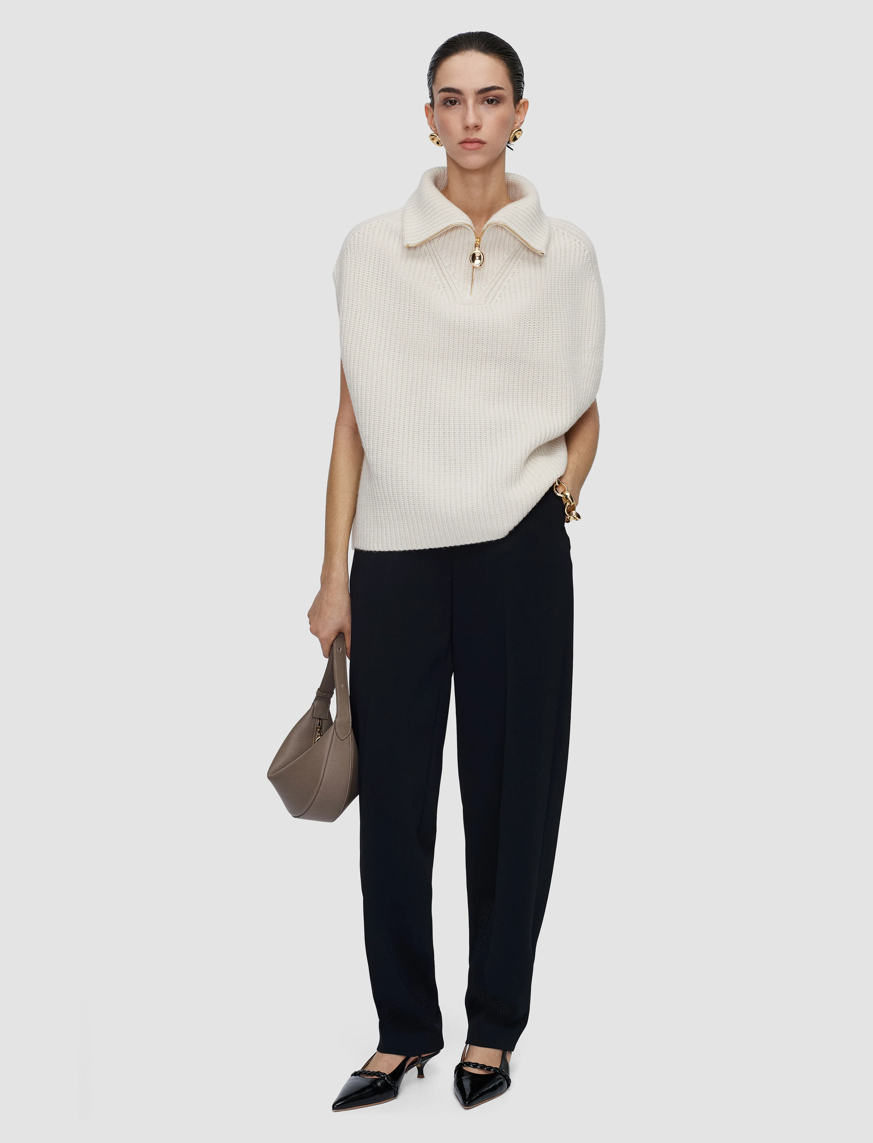 Raffet Fisherman Rib Cashmere Vest - Image 2