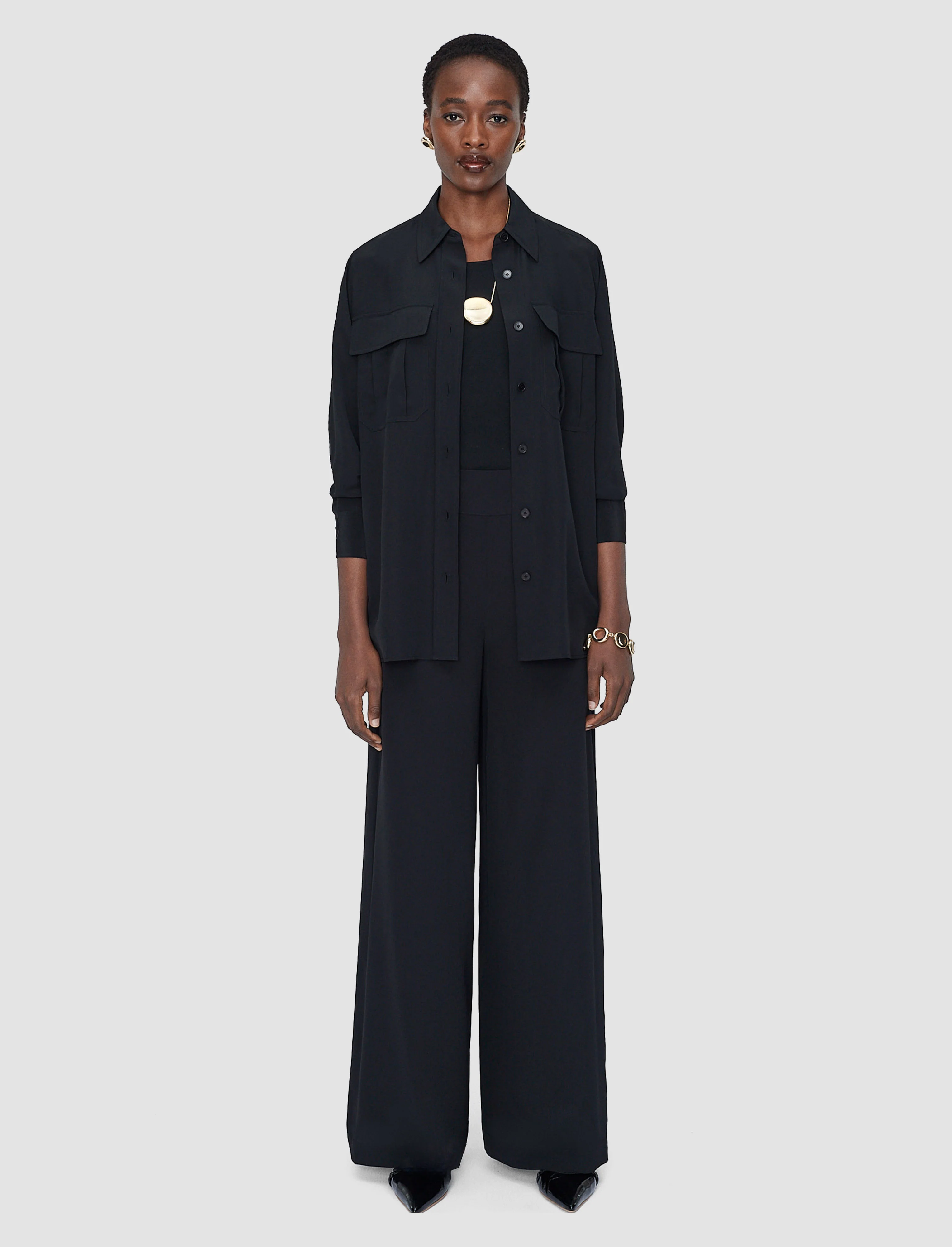 Rihani Crepe de Soie Silk Trousers - Image 2