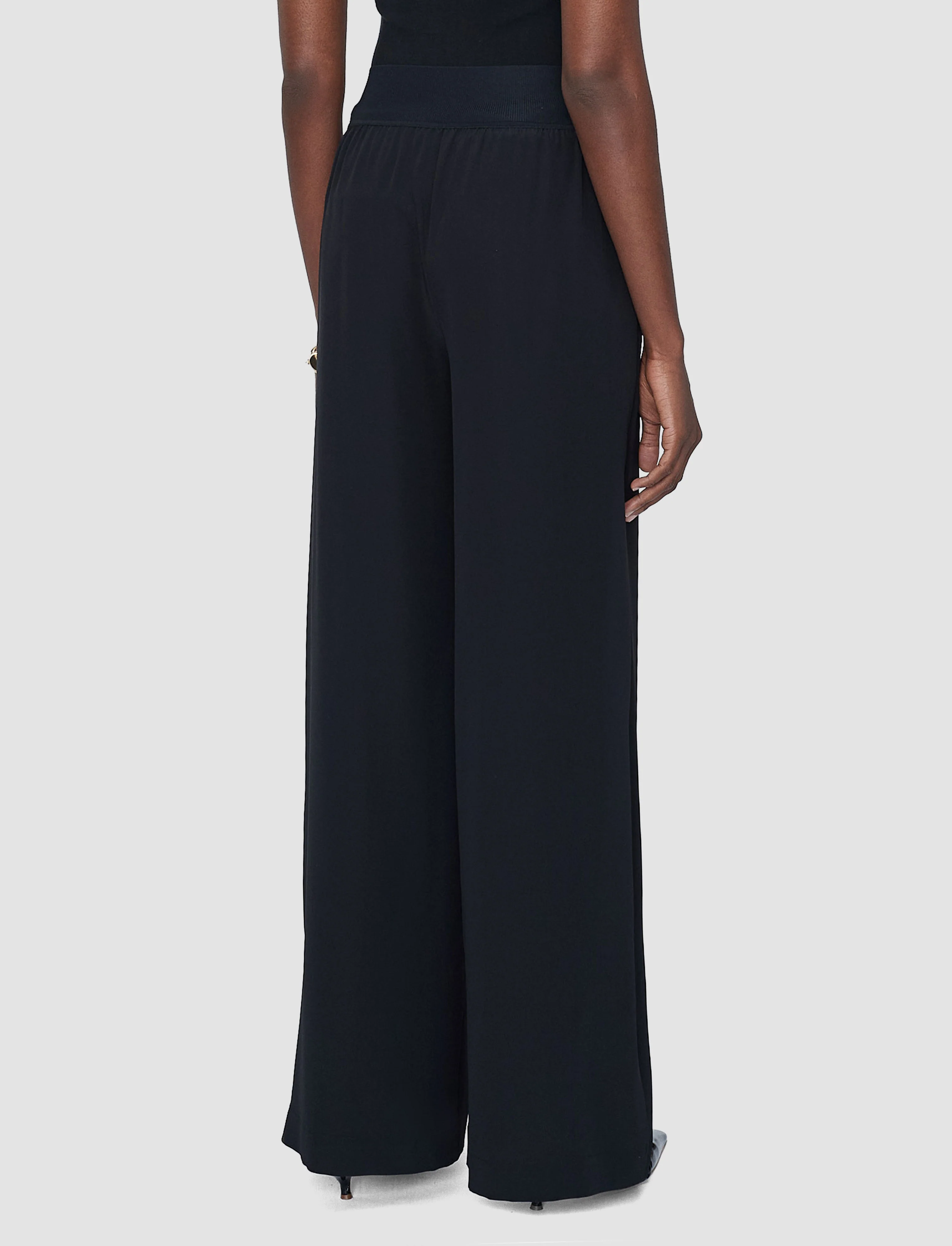 Rihani Crepe de Soie Silk Trousers - Image 3