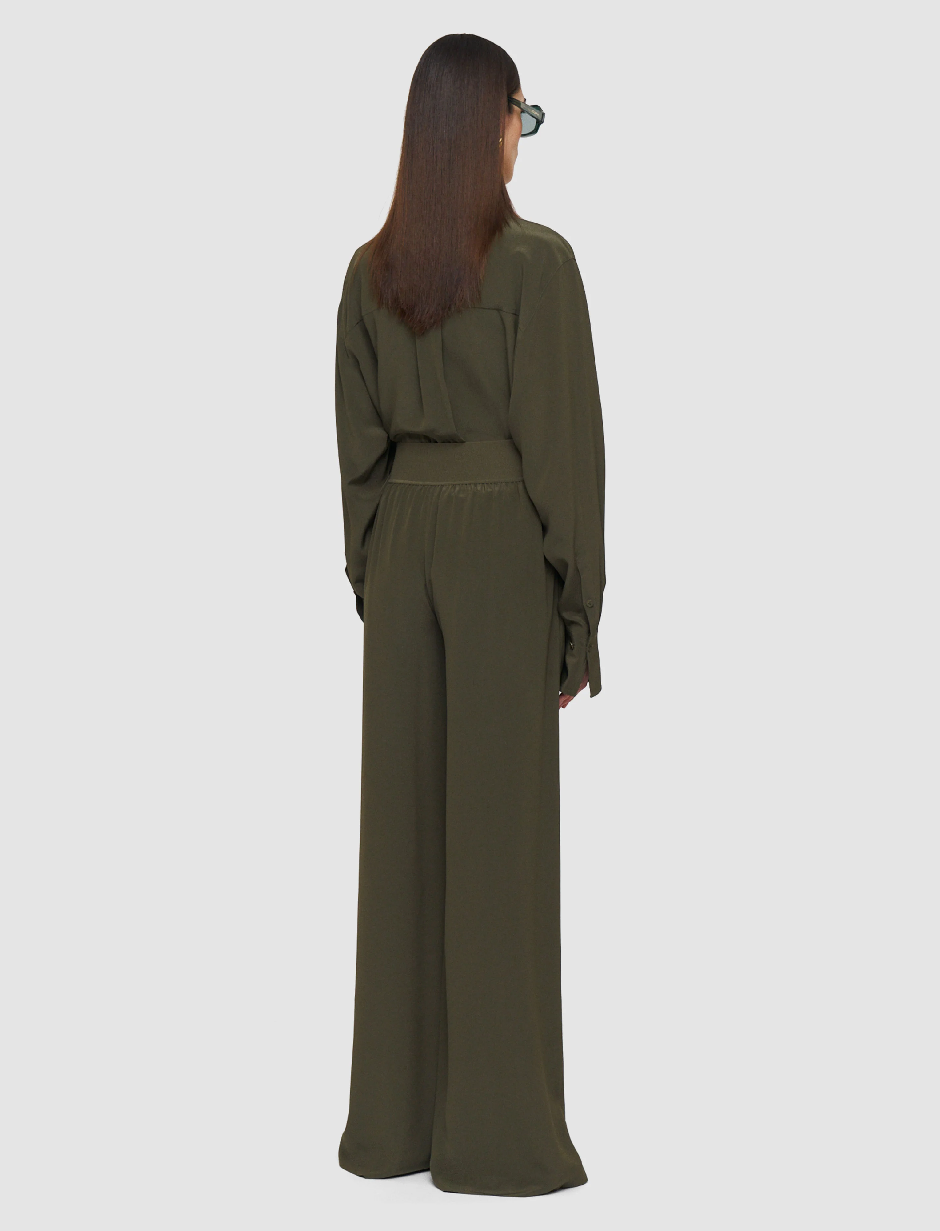 Rihani Crepe de Soie Silk Trousers - Image 3