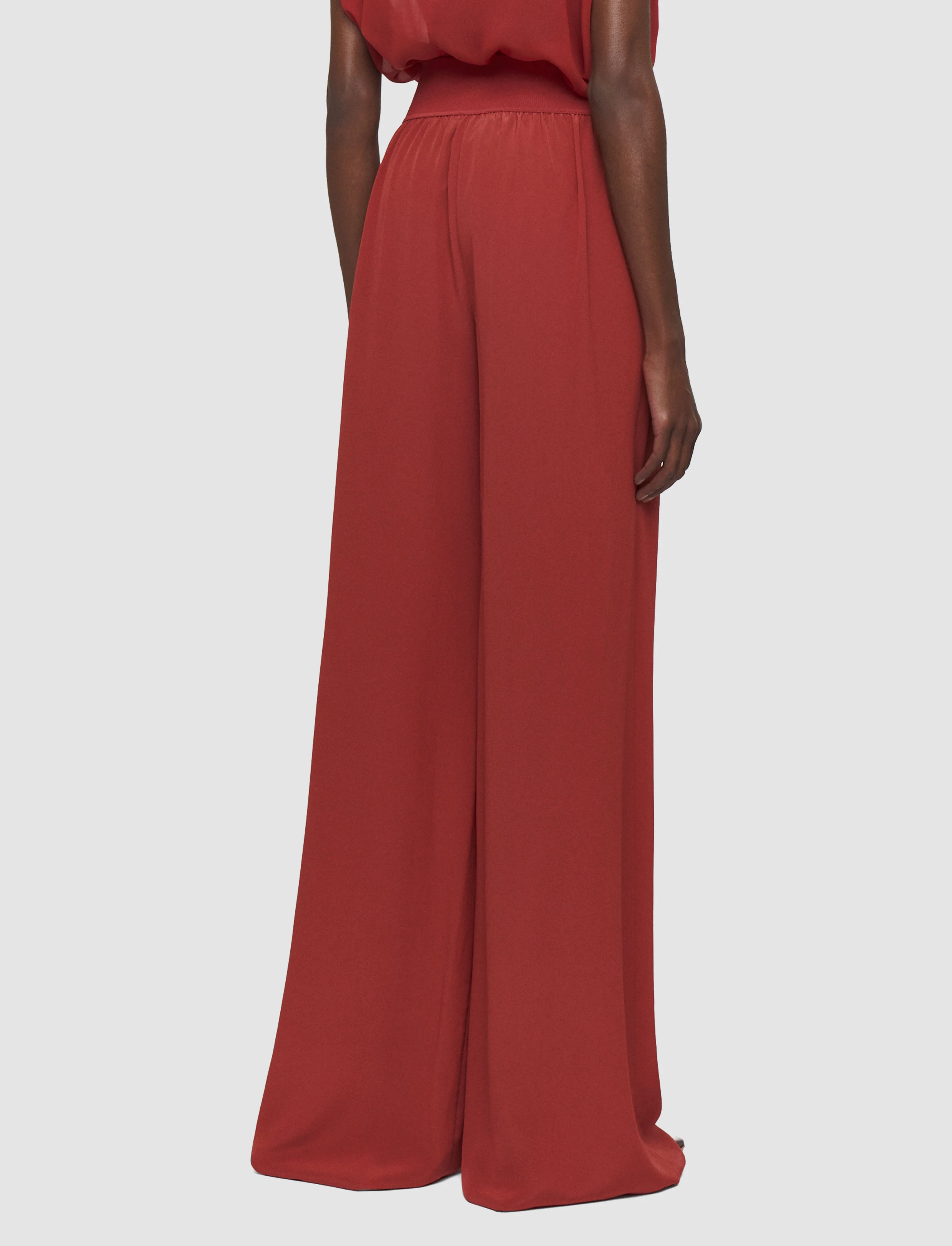 Rihani Crepe de Soie Silk Trousers - Image 3